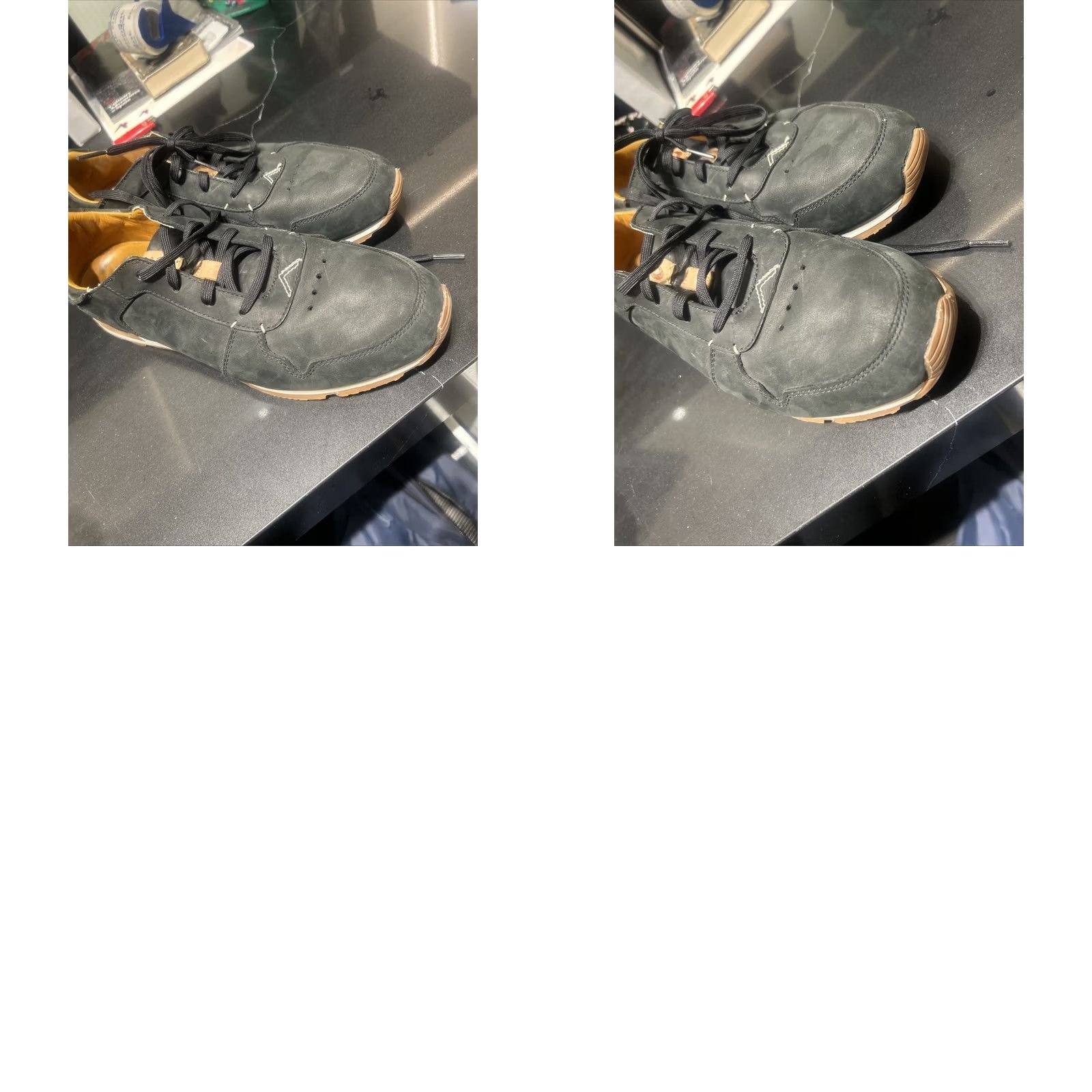 Olukai OLUKAI Mens Huaka'i Li Waxed Black Leather Suede Casual Sneakers Size 10 Size US 10 / EU 43 - 9 Thumbnail