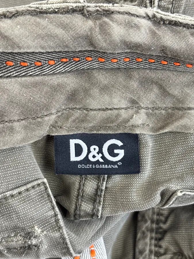 Dolce & Gabbana AW2004 Dolce & Gabbana Khaki Cargo Distressed Shorts Size US 32 / EU 48 - 10 Thumbnail
