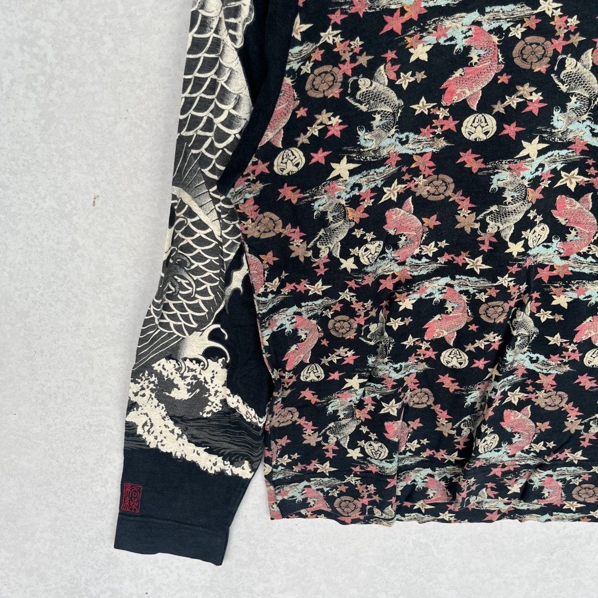 Other Vintage Black Multi Coloured Long Sleeve Top Size M Size M / US 6-8 / IT 42-44 - 5 Thumbnail