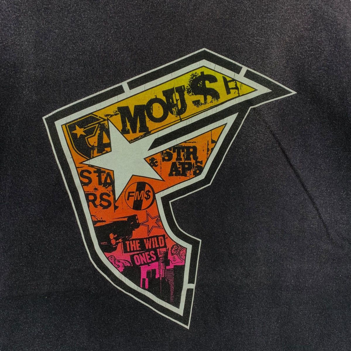 Famous Stars And Straps Vintage 00's FAMOUS STARS And STRAPS Logo Graphic Faded Tee Size US XL / EU 56 / 4 - 3 Thumbnail