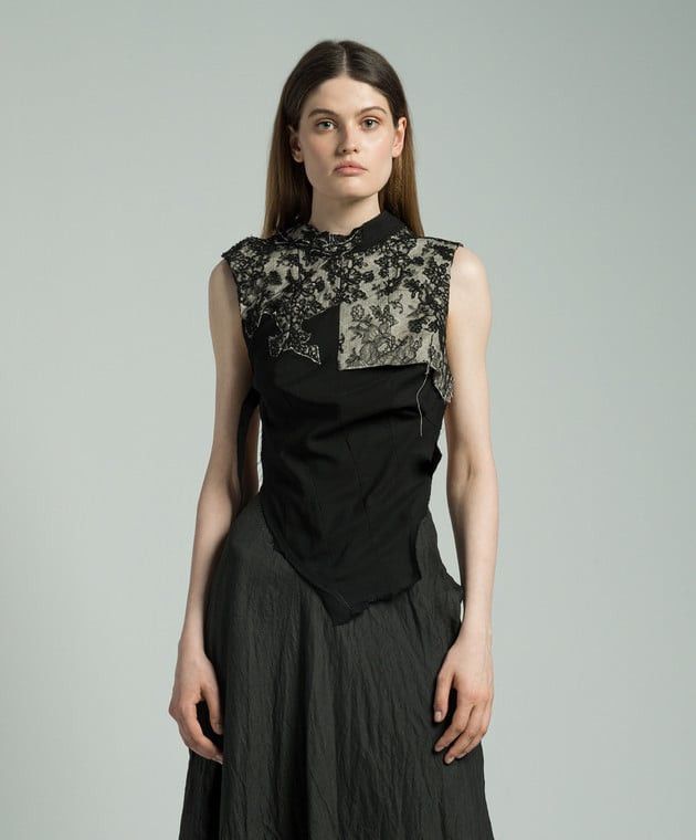 Marc Le Bihan Marc Le Bihan Laced Backless Vest Top Size S / US 4 / IT 40 - 2 Thumbnail