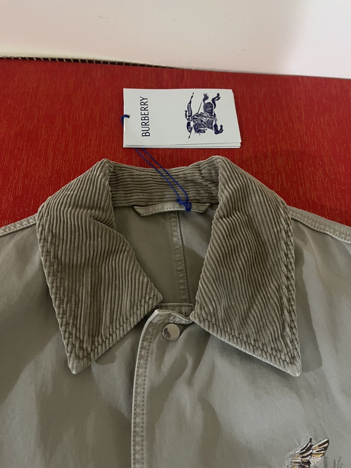 Burberry Burberry Corduroy-Collar Work Jacket Sz L Size US L / EU 52-54 / 3 - 13 Thumbnail