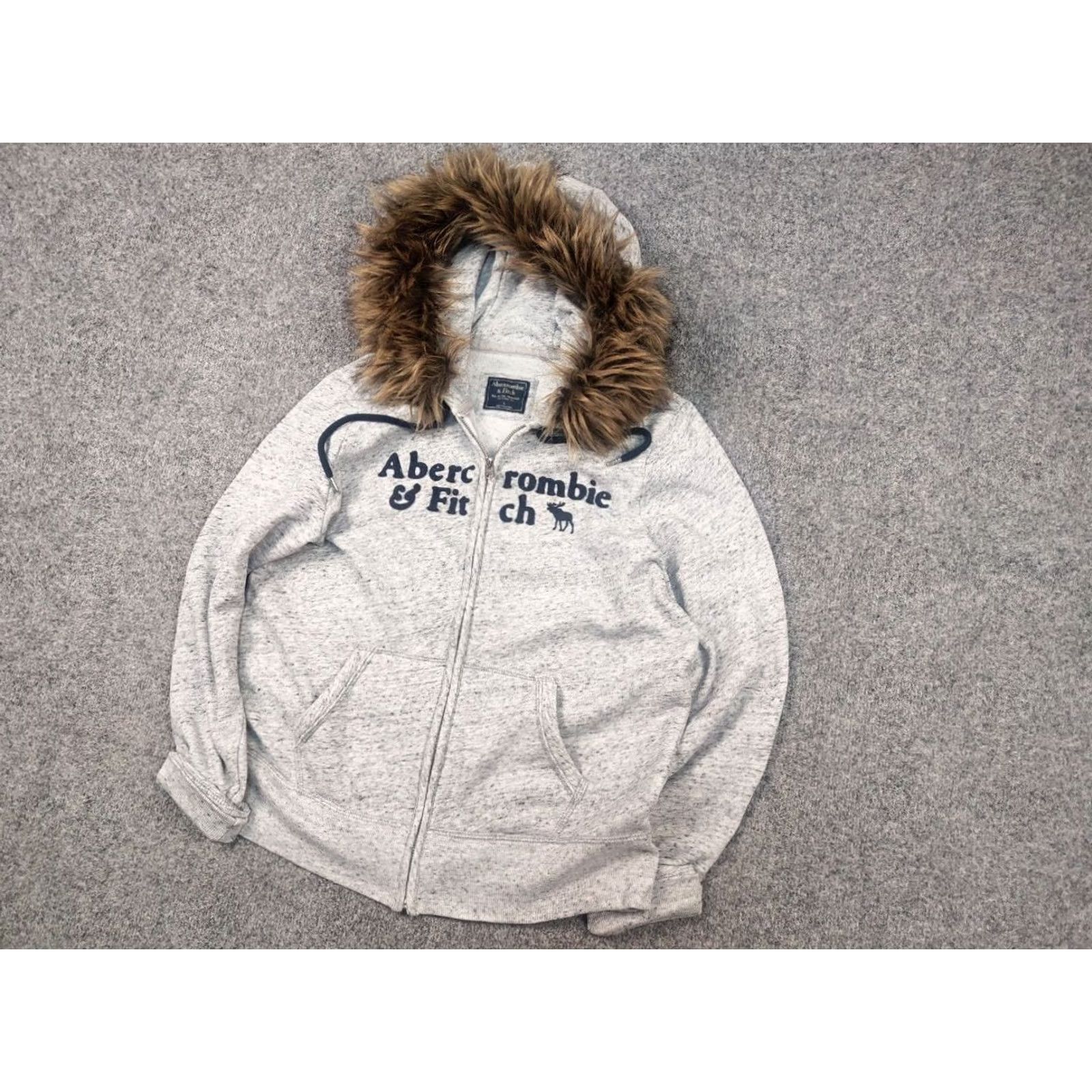 Abercrombie & Fitch Vintage Abercrombie Hoodie Rare Fur Zip Y2K Style if six was nine Opium LGB Size US L / EU 52-54 / 3 - 3 Thumbnail