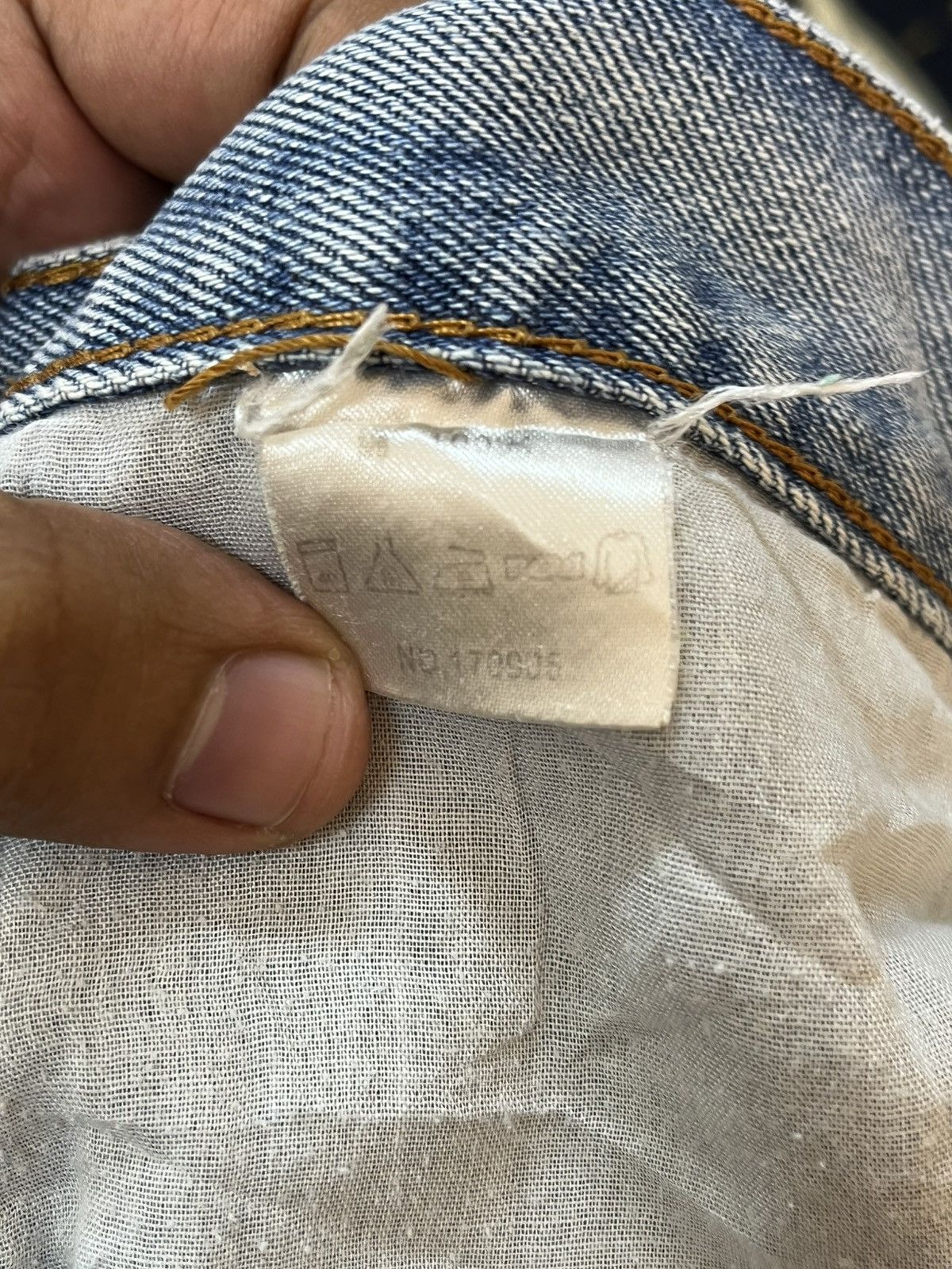 4GSELLER × Beauty Beast Vintage Alpasol Baggy Distressed Hairy Leg Denim Size US 36 / EU 52 - 9 Thumbnail