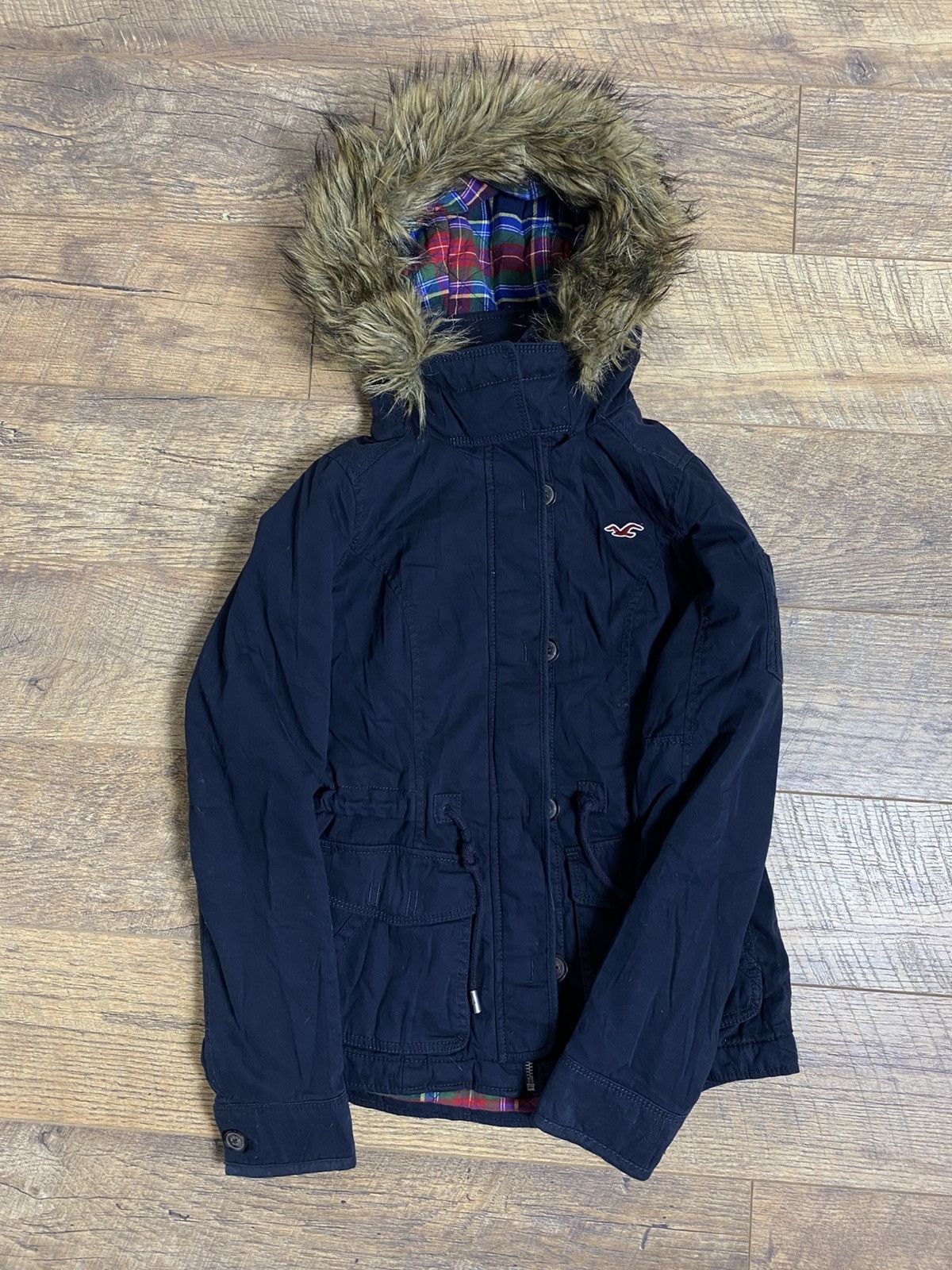 Hollister Hollister Sherpa-Lined Utility Parka Navy Blue XS Size XS / US 0-2 / IT 36-38 - 1 Thumbnail