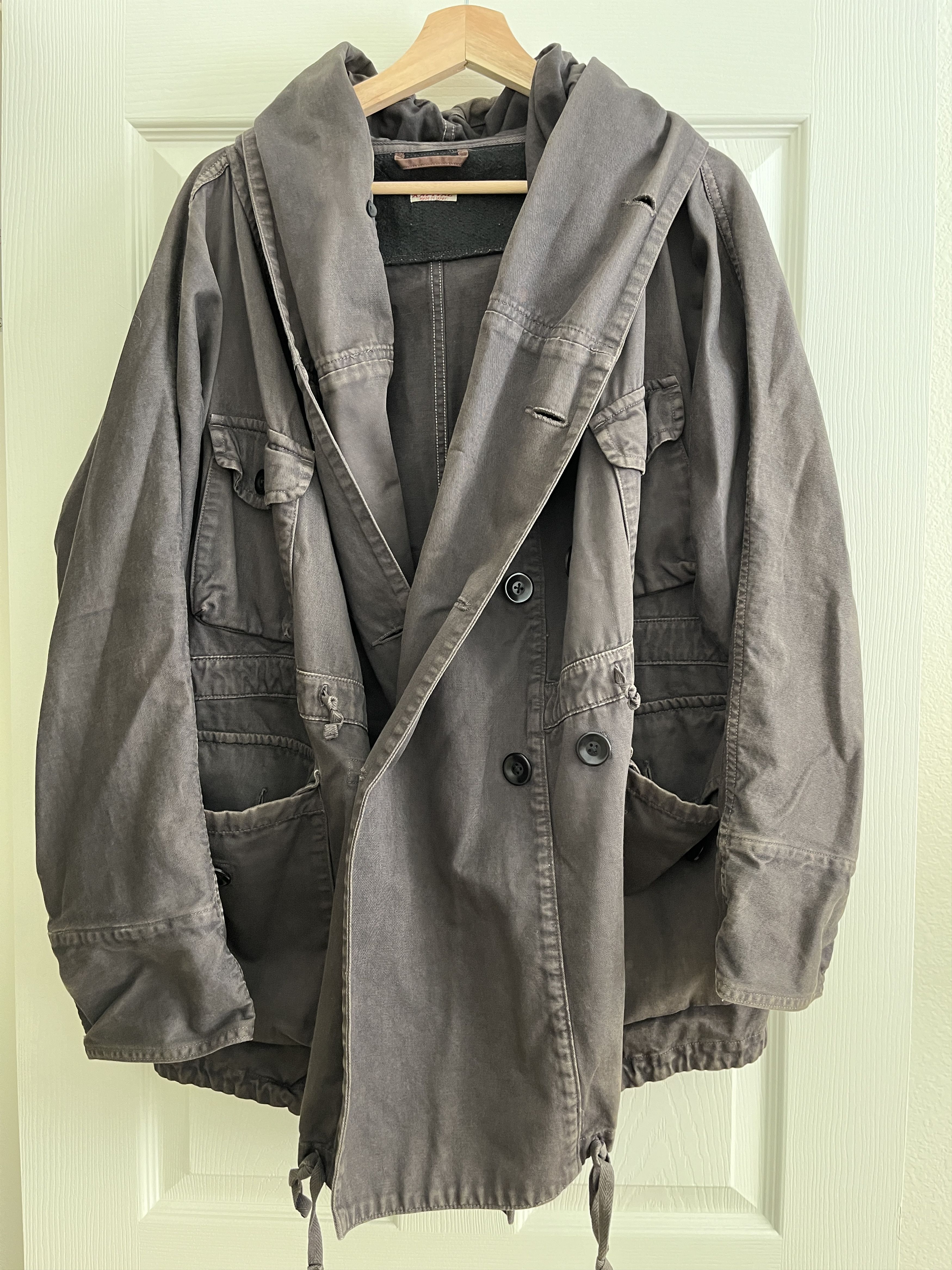 image of Kapital Katsuragi Ring Coat in Grey, Men's (Size Small)