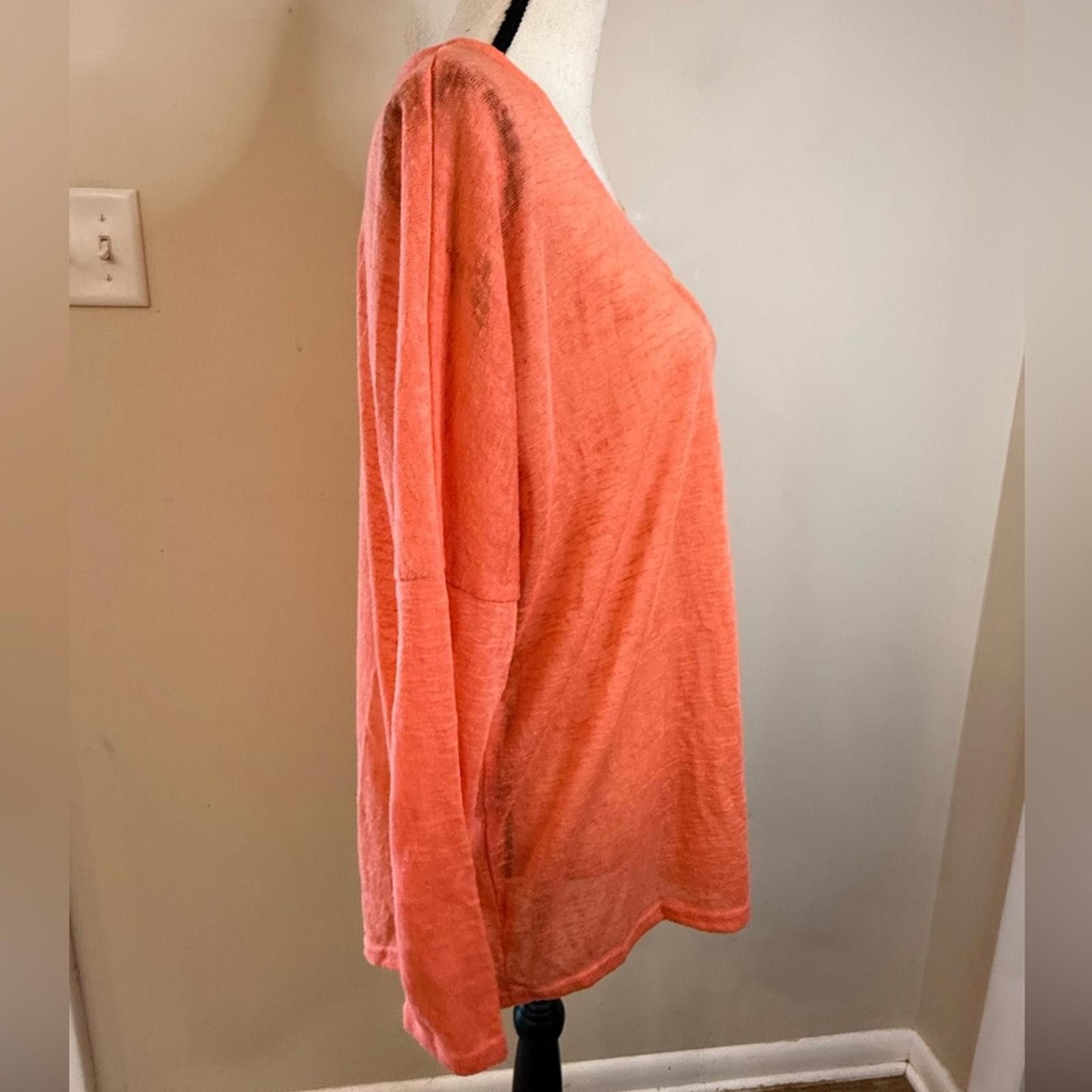Other Umgee orange lightweight sweater long sleeves SZ M Size M / US 6-8 / IT 42-44 - 2 Thumbnail