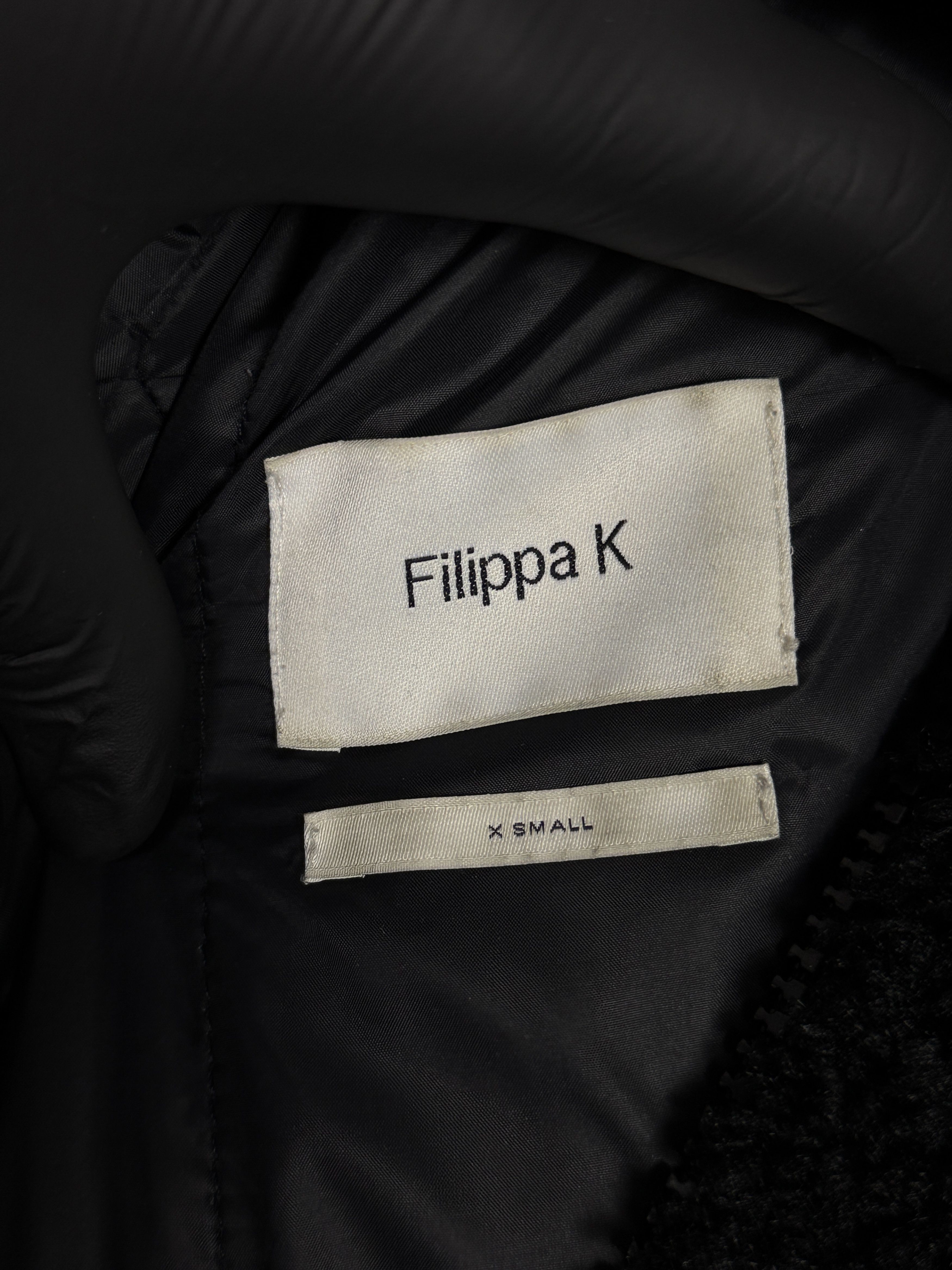 Filippa K Filippa K fleece coat black zip-up with hood Parka fleece Size XS / US 0-2 / IT 36-38 - 5 Thumbnail