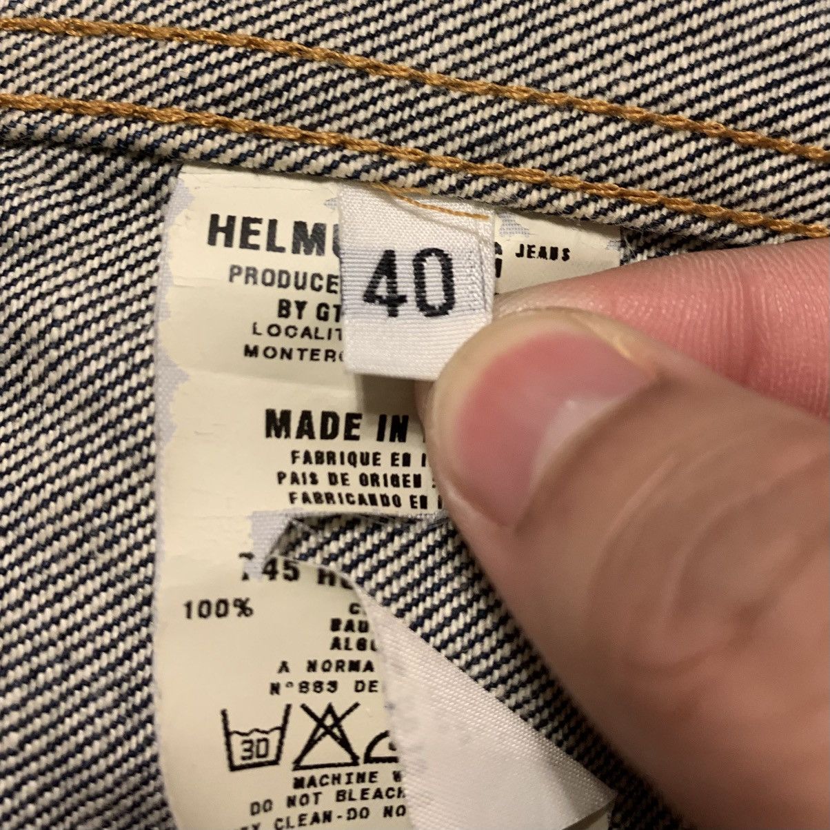 Helmut Lang Helmut Lang 1998 “Oversleeve” Denim Jacket Size S / US 4 / IT 40 - 5 Thumbnail