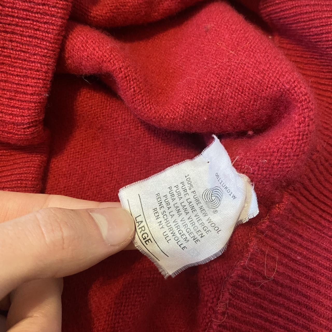Lyle & Scott 100% Wool Red Vintage Lyle & Scott Sweater Boxy Size US L / EU 52-54 / 3 - 5 Thumbnail