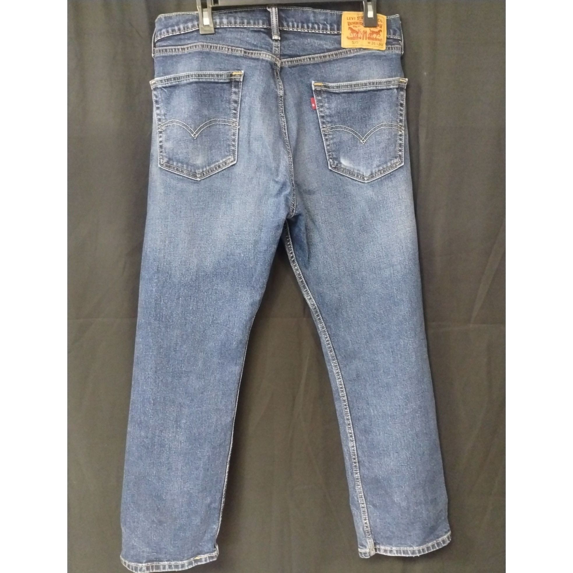 Levi's Levi's 505 Men's Blue Jeans/Straight Leg 36x30 SKU 4059 Size US 36 / EU 52 - 3 Thumbnail