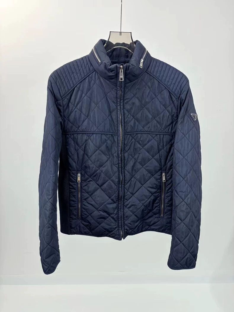 Prada PRADA Triangle Logo Quilted Down Jacket - dmc Size US L / EU 52-54 / 3 - 1 Thumbnail