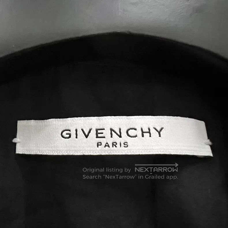 Givenchy Givenchy Size38 Black front logo print shirt Size US M / EU 48-50 / 2 - 3 Thumbnail