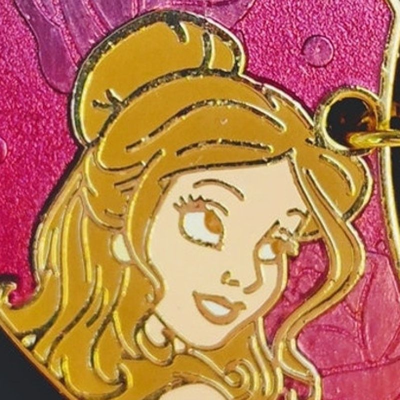 Disney Disney Beauty & The Beast Two Piece Heart Pin 2016 NIP Size ONE SIZE - 4 Thumbnail