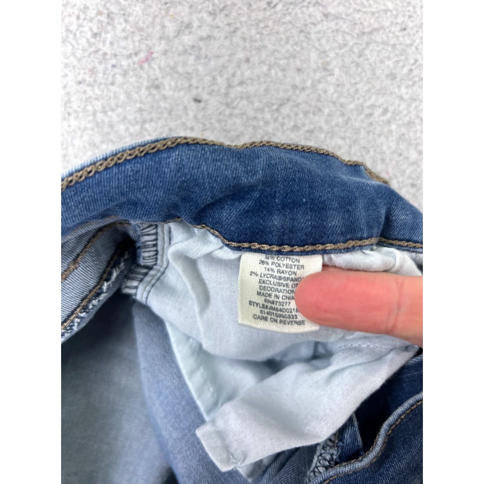 Vintage Vintage Mudd Women's Skinny Jeans 27x29 Blue Denim High Rise Stretch Cotton Winter Fashion Size 30" / US 8 / IT 44 - 7 Thumbnail