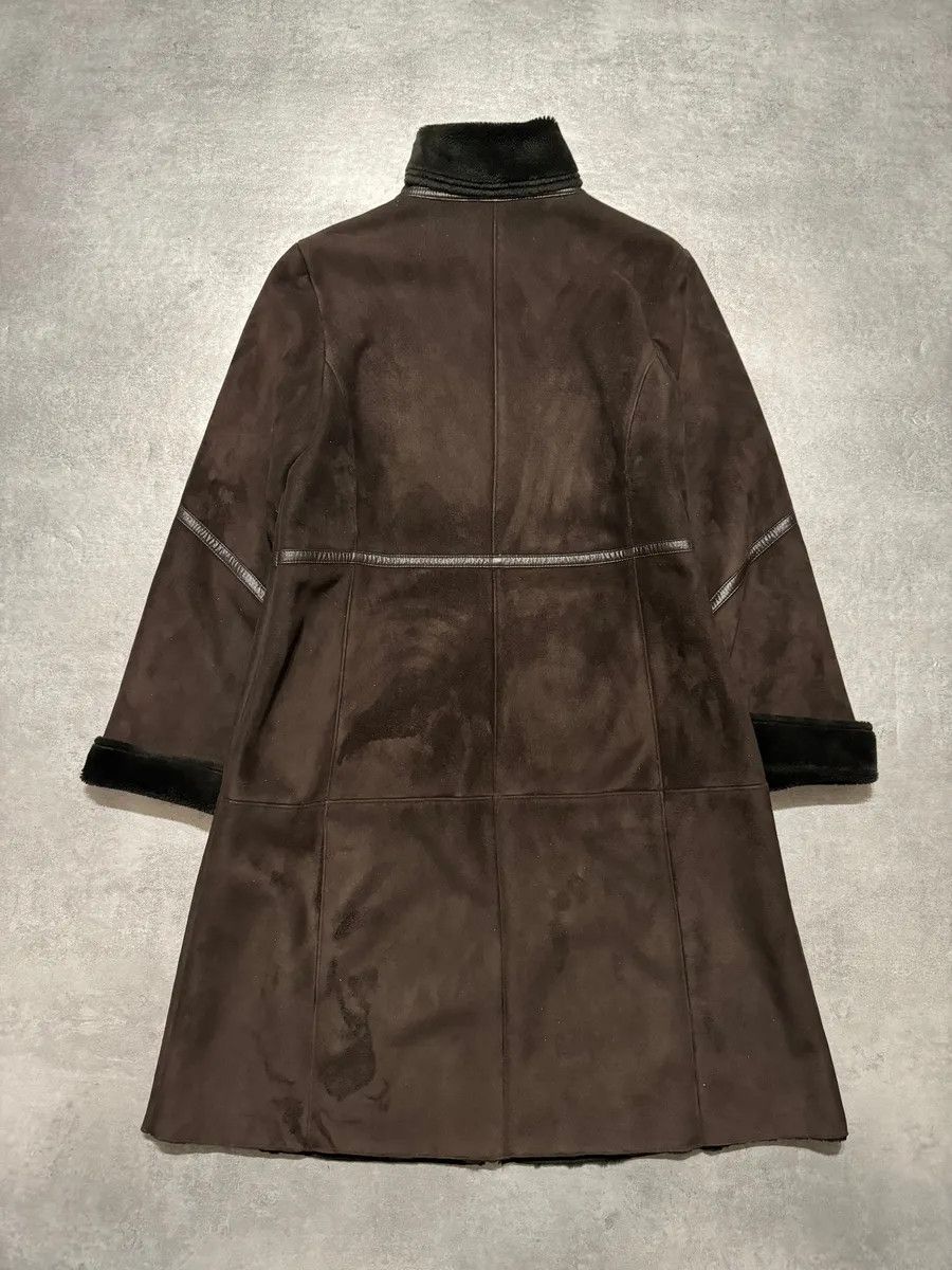 Balmain Balmain Brown Trench Suede Leather Fur Coat Size S / US 4 / IT 40 - 5 Thumbnail