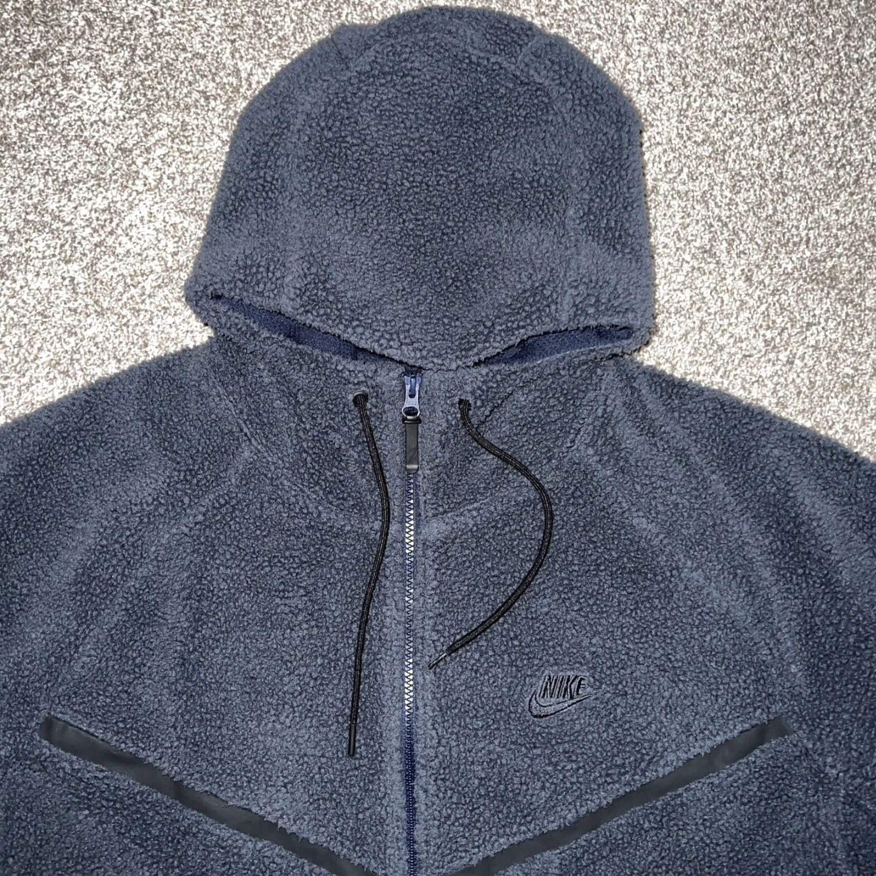 Nike Nike Gray Full Zip Thick Fleece Jacket Mens Size XXL Size US XXL / EU 58 / 5 - 2 Thumbnail