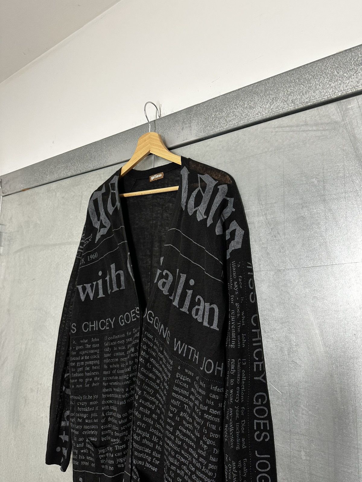 John Galliano Vintage 00s John Galliano Gazette Cardigan Size L / US 10 / IT 46 - 4 Thumbnail