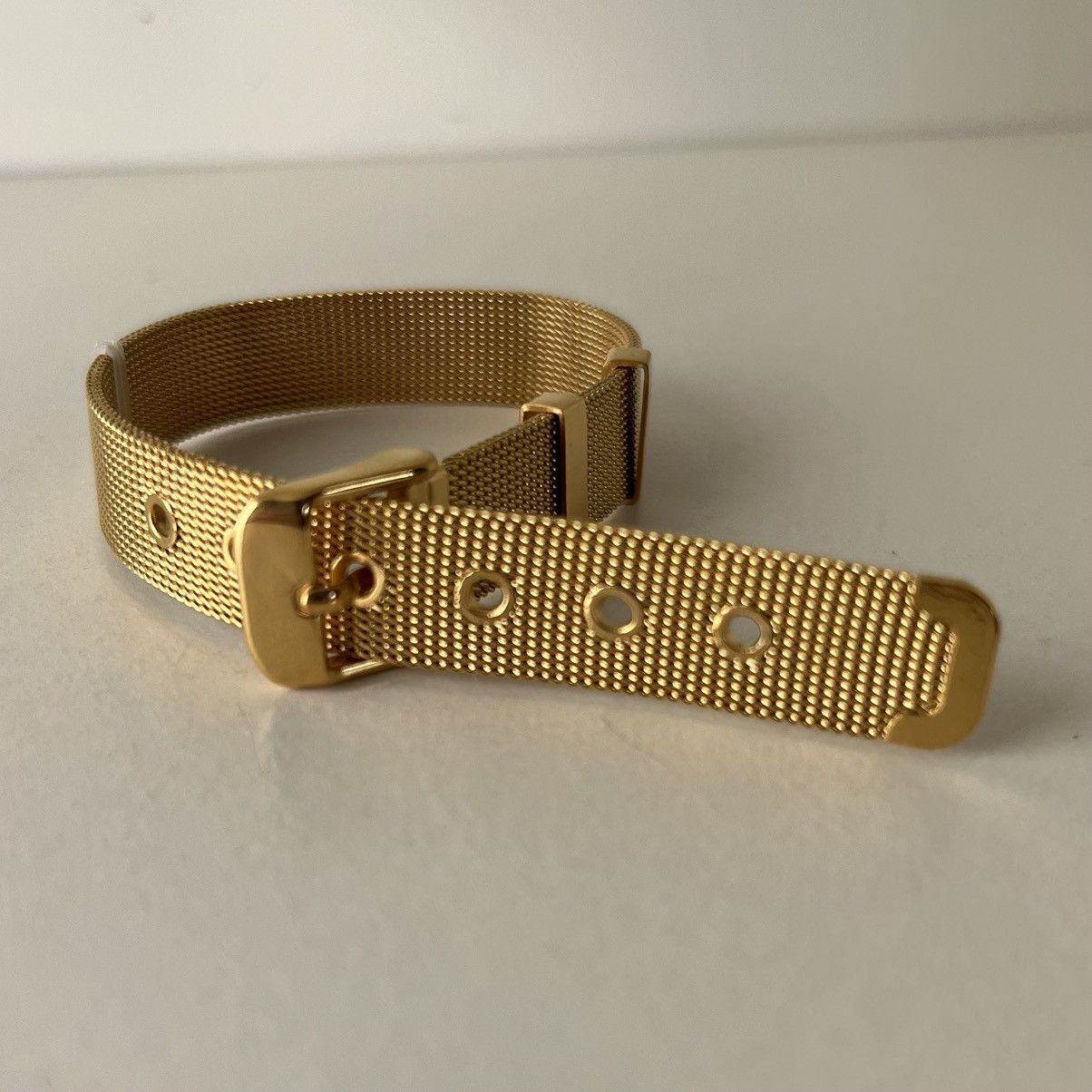 Jewelry Gold belt buckle bracelet Size ONE SIZE - 10 Thumbnail