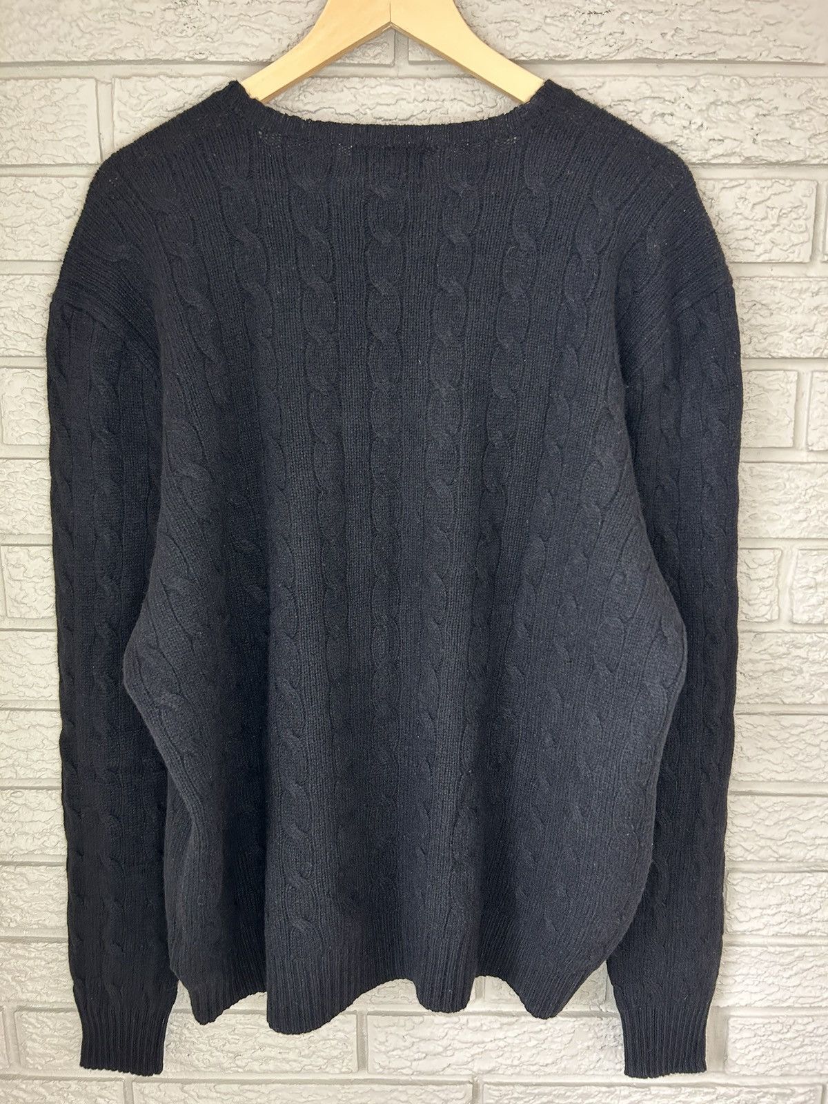 Polo Ralph Lauren Vintage Polo Ralph Lauren Merino Wool Cable Knit Sweater Size US XL / EU 56 / 4 - 4 Thumbnail
