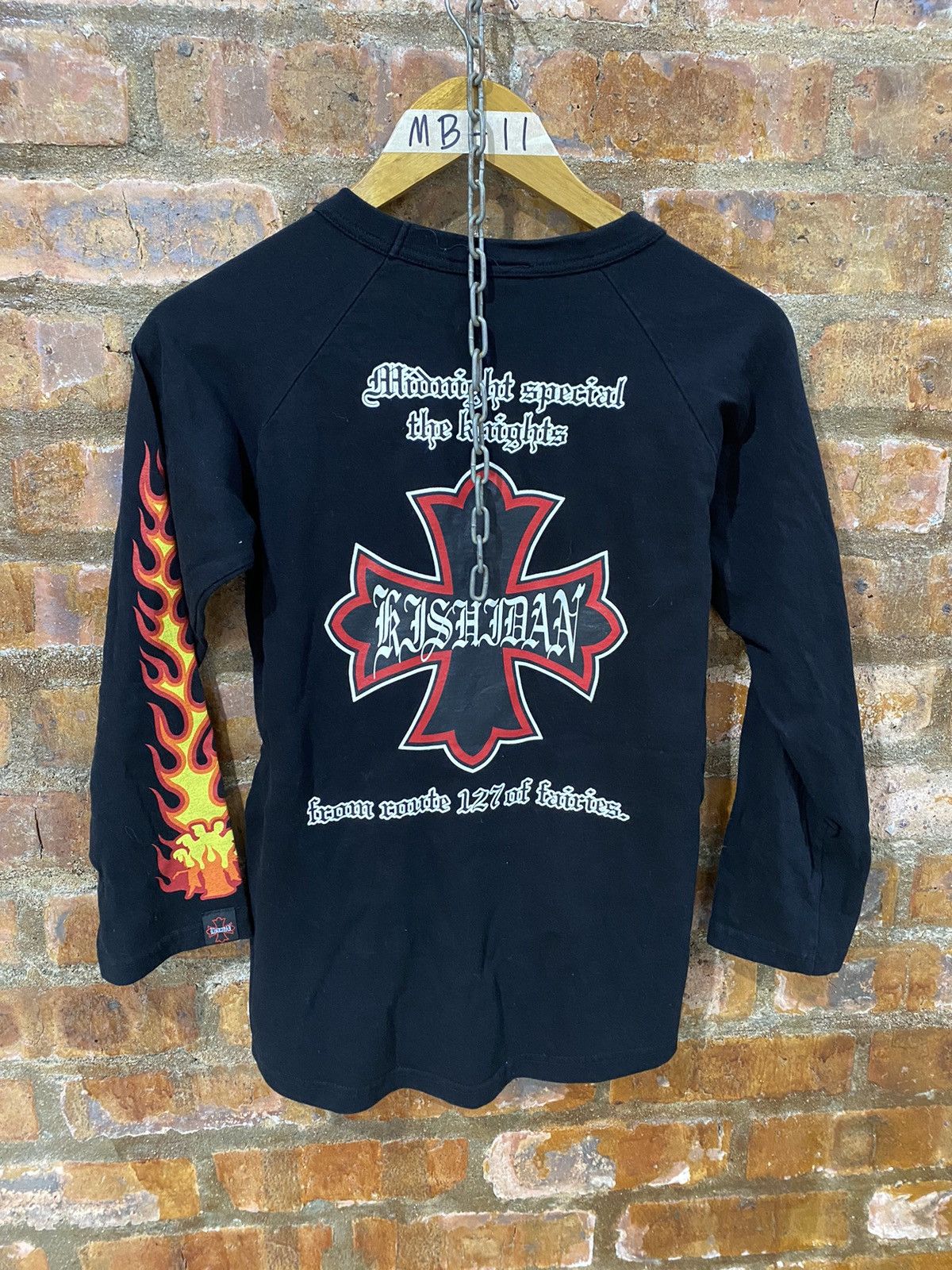 A&G Rock 1990s Kishidane Japan Fire Flame rock shirt Size S / US 4 / IT 40 - 8 Thumbnail