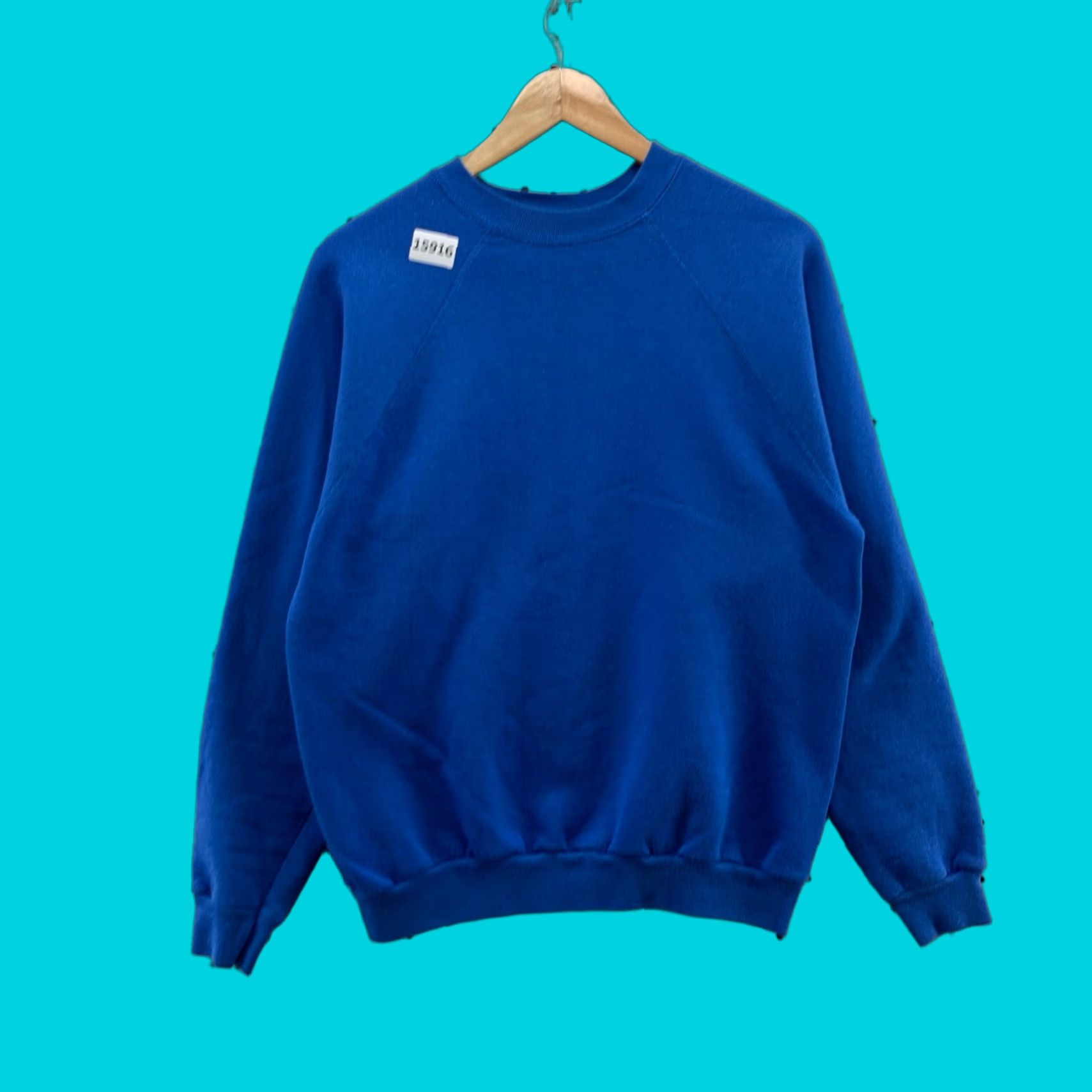 Tultex VINTAGE Tultex Womens M Roya Blue Long Sleeve Sweatshirt Crewneck 90s Shirt Womens Medium Roya Blue Sweatshirt 90s Tultex Crewneck Size M / US 6-8 / IT 42-44 - 1 Thumbnail