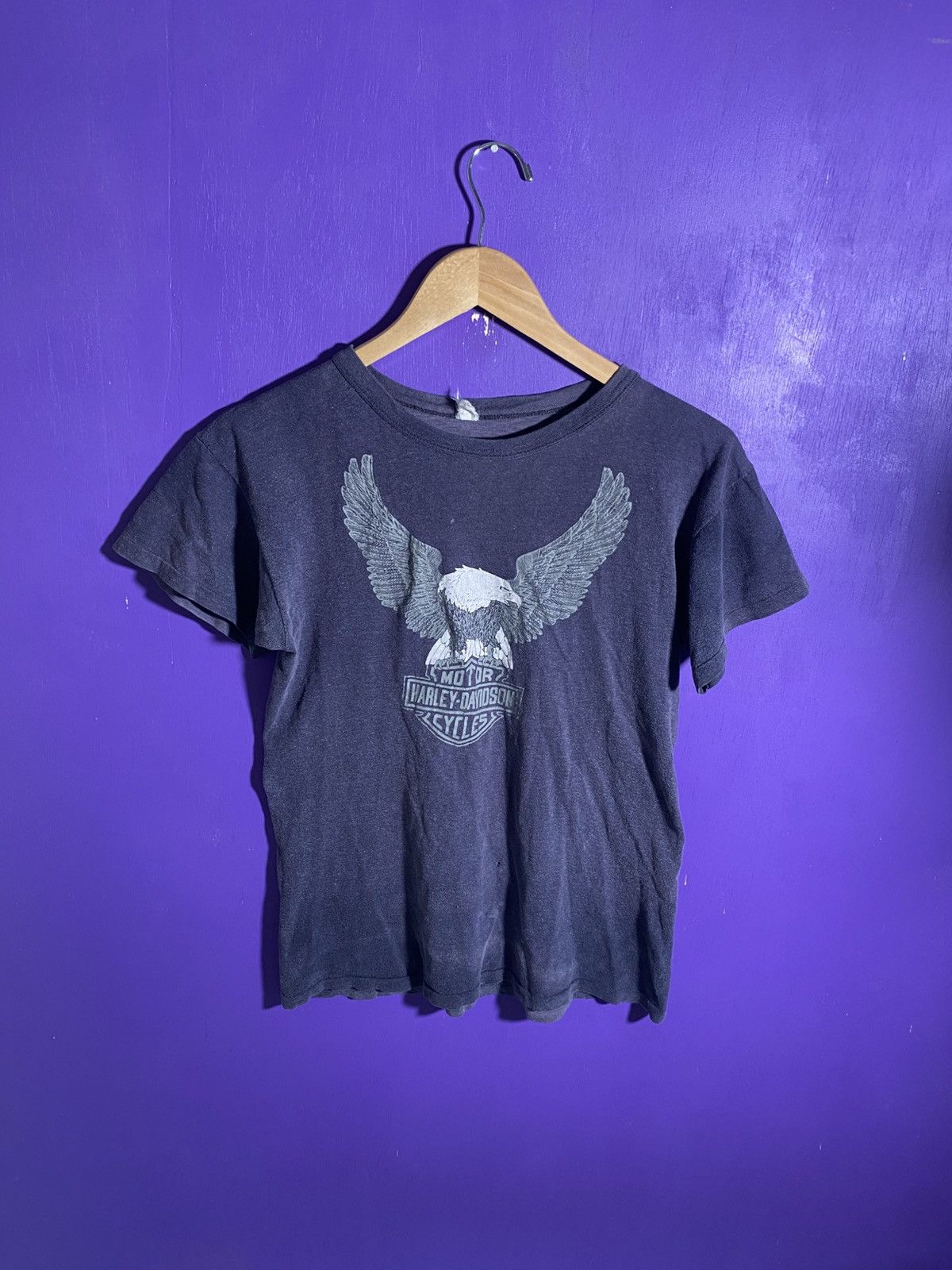 Harley Davidson × Vintage Vintage 70s/80s Harley Davidson Boston faded t-shirt Size US M / EU 48-50 / 2 - 1 Thumbnail
