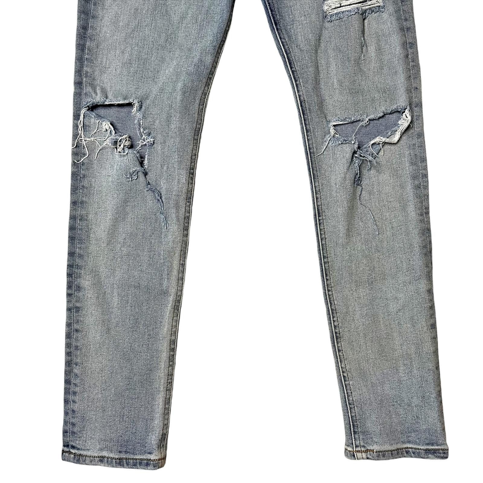 Rag & Bone Rag & Bone Distressed High Rise Ankle Skinny Jeans Womens 29 Size 29" - 4 Thumbnail