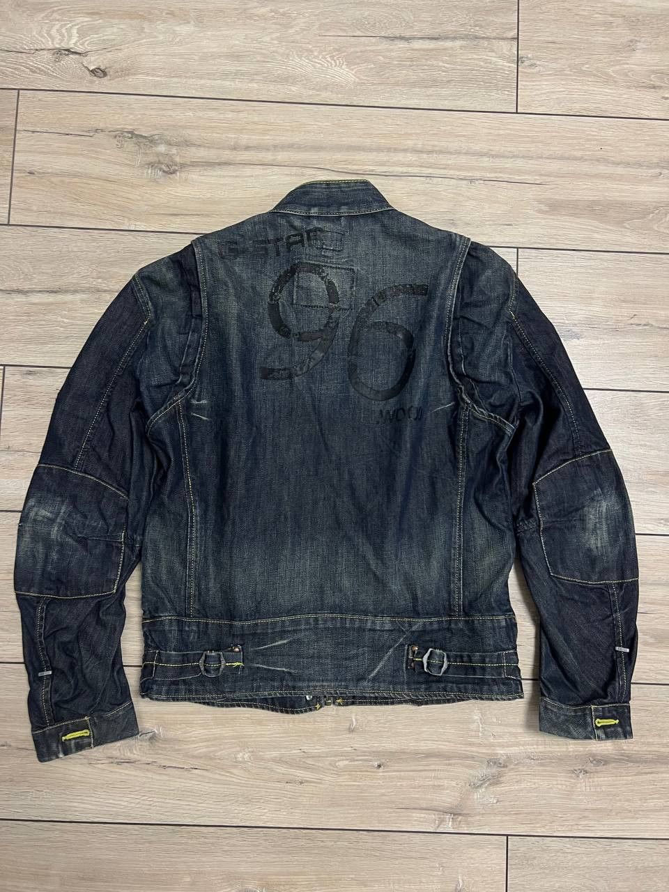 G-Star G-Star Raw Vintage Elwood 96 Denim Zip Jacket Biker sz L Size US L / EU 52-54 / 3 - 2 Thumbnail