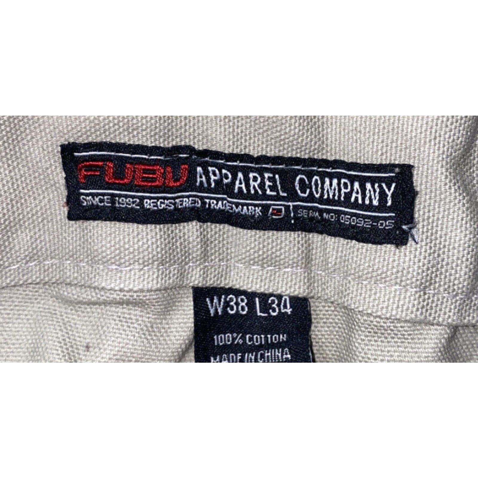 Fubu VINTAGE Fubu Apparel Mens Gray Zip Fly Heavy Duty Pants Casual Pants 35 In Waist 33 In Inseam Mens Gray Size US 35 - 7 Thumbnail