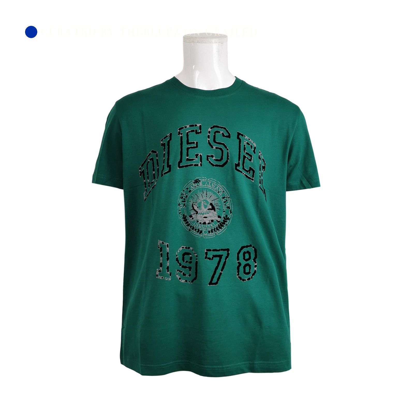 Diesel Green Logo T-Shirt in XXL Size US XXL / EU 58 / 5 - 1 Thumbnail