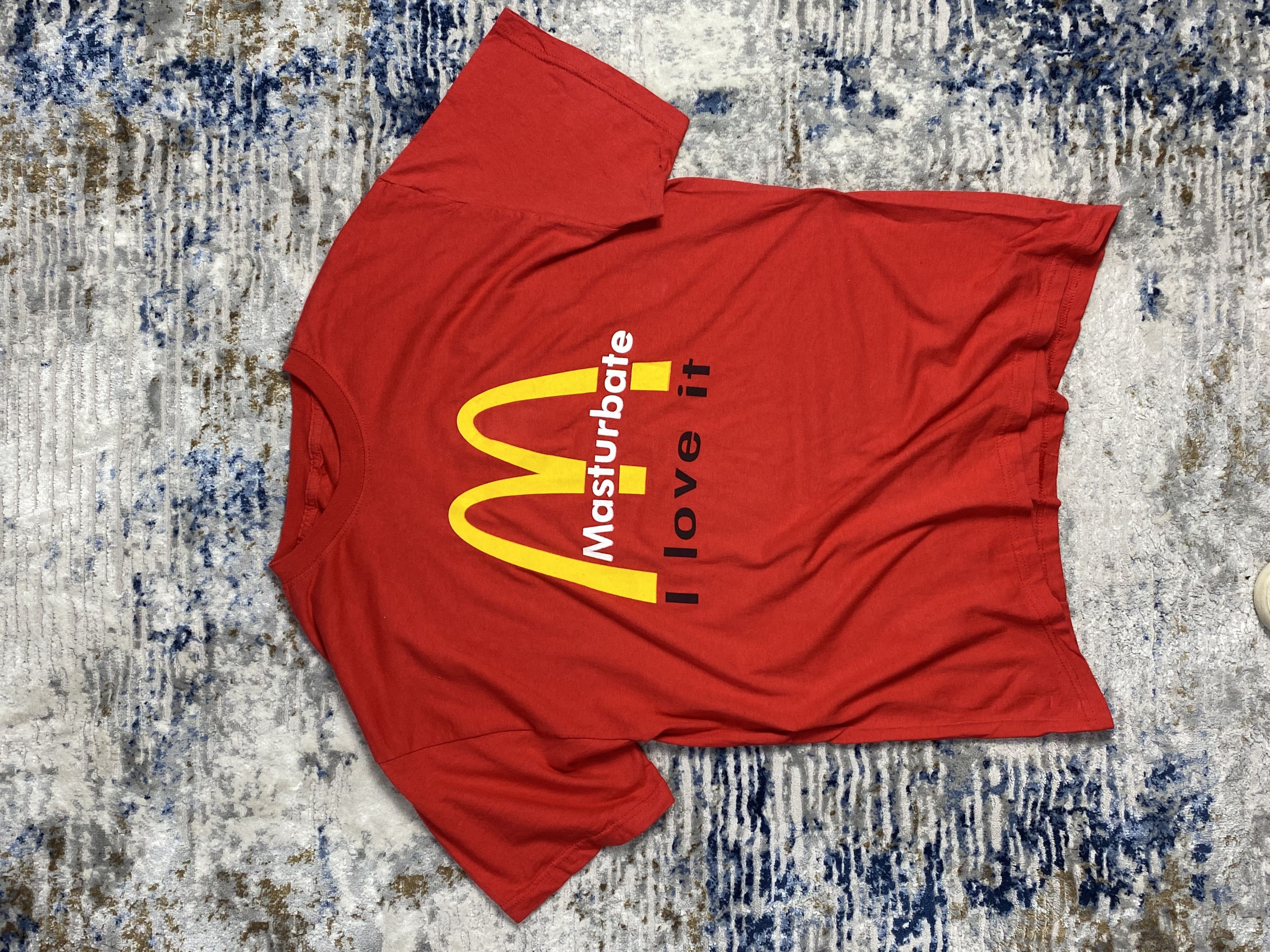 Vintage Vintage Mcdonalds Masturbate Comedy Funny T Shirt Grailed