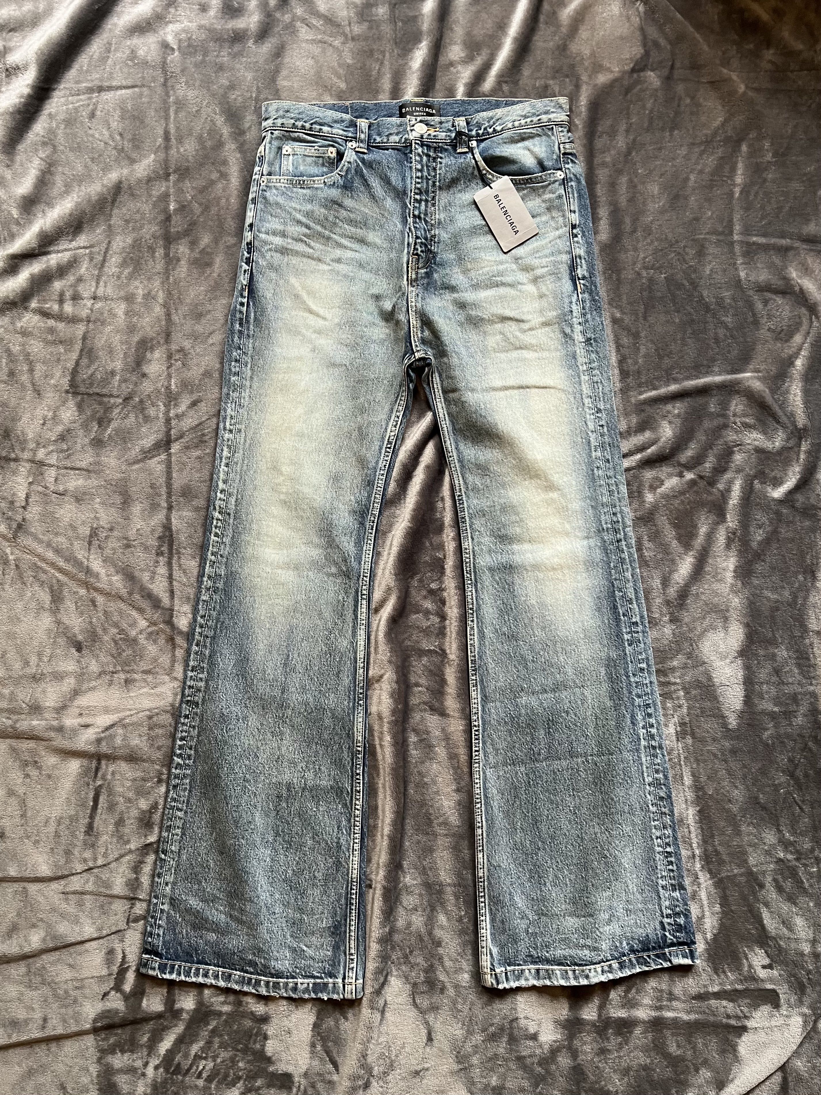 Balenciaga Balenciaga AW22 The Lost Tape Blue Flare Denim M | Grailed