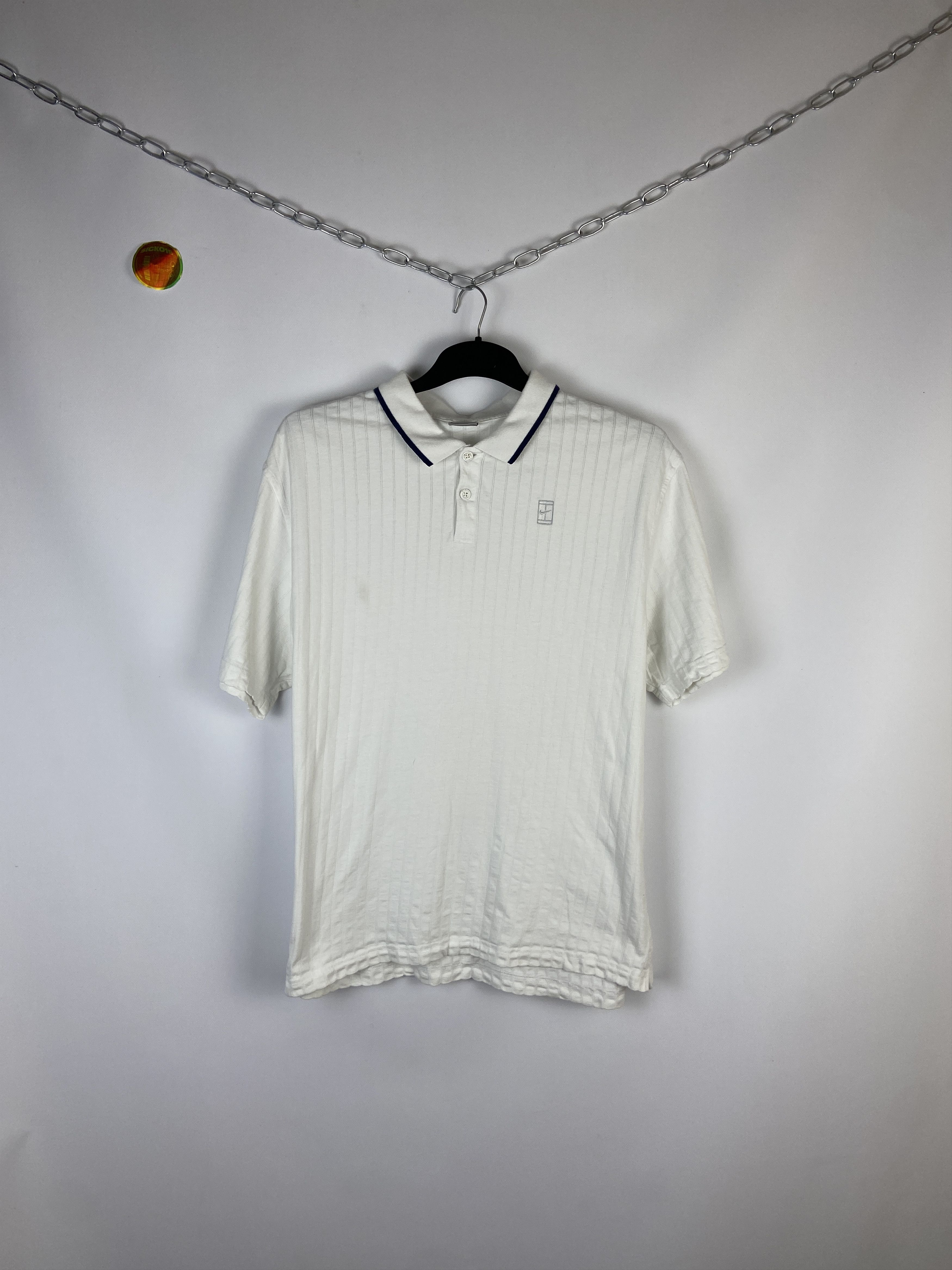 Nike × Vintage Vintage Nike Court Polo Shirt Size US L / EU 52-54 / 3 - 1 Thumbnail