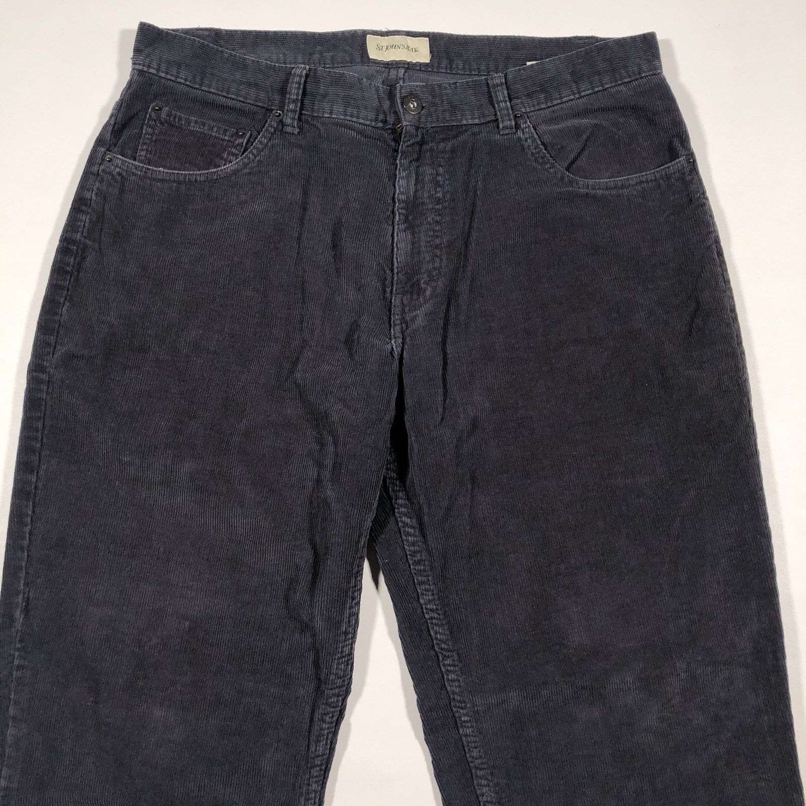 St. Johns Bay St. John's Bay Dark Navy Corduroy Pants Jeans Size 34x30 B7 Size US 34 / EU 50 - 3 Thumbnail