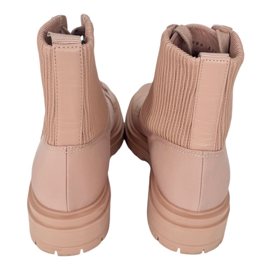 Gianvito Rossi Gianvito Rossi Pink Canvas Lace Up Combat Boots Size US 6.5 / IT 36.5 - 5 Thumbnail