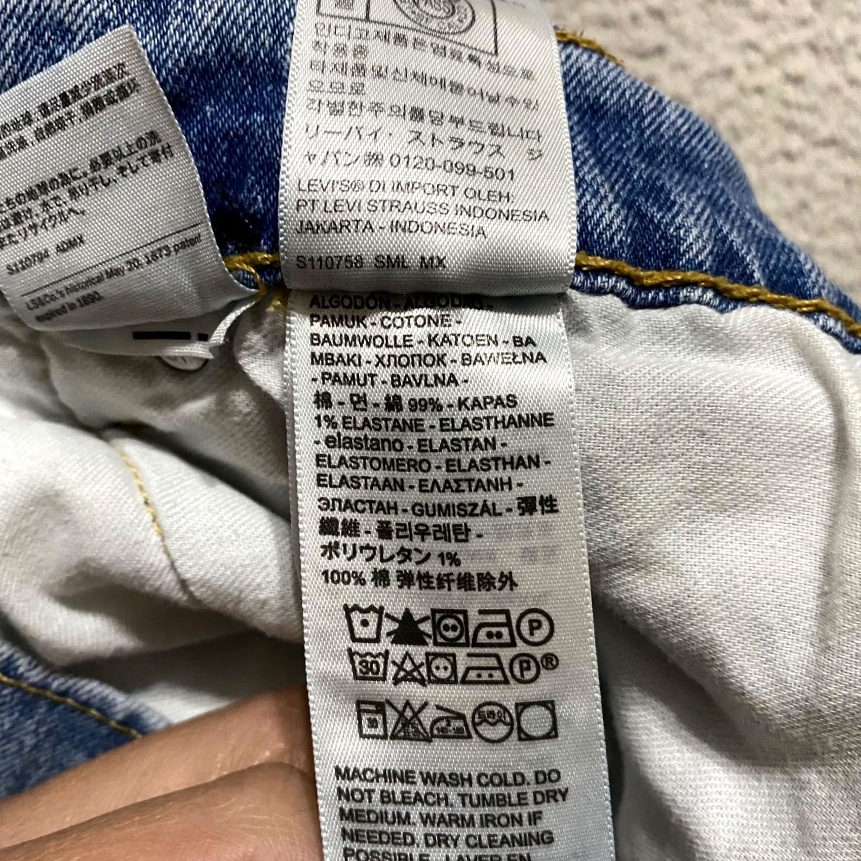 Levi's Levi'S Jeans Mens 36 Blue 36x30 Denim Wash Athletic Straight Mid Rise Size US 36 / EU 52 - 4 Thumbnail
