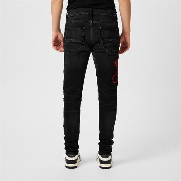Amiri AMIRI Snake Skinny Jeans Size US 34 / EU 50 - 4 Thumbnail