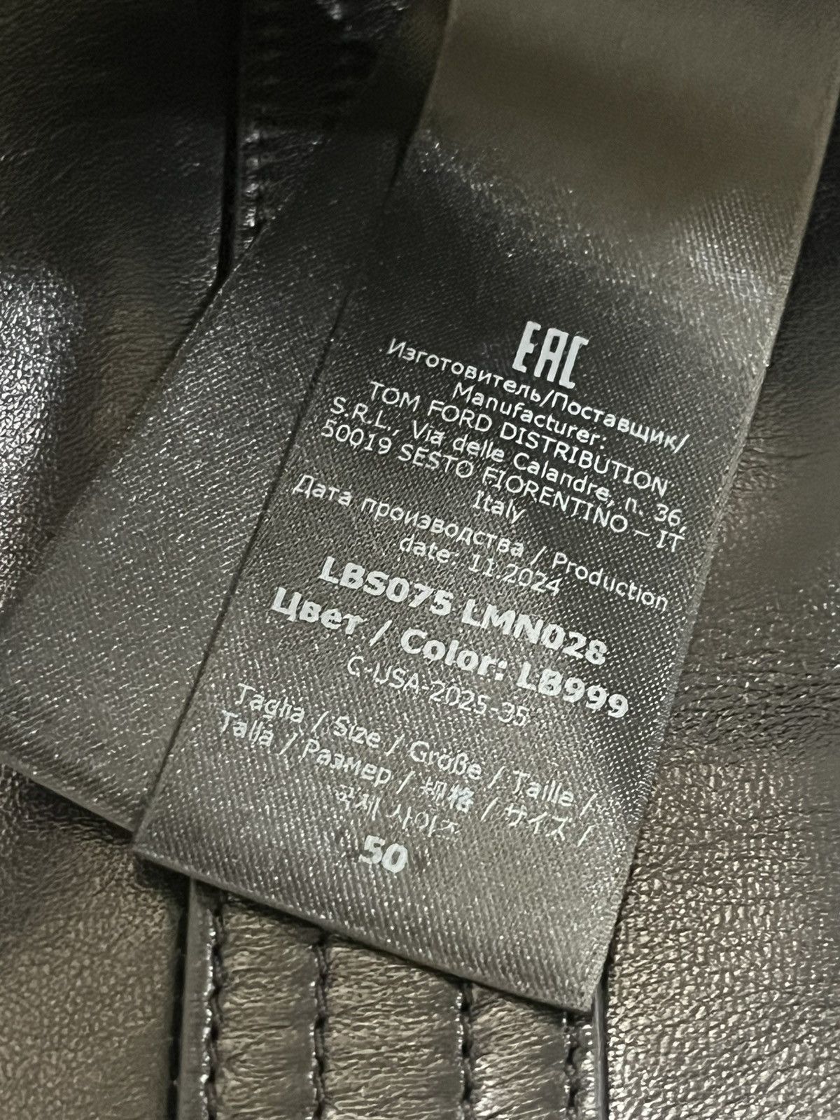 Tom Ford Tom Ford Leather Jacket Sz 50 Size US M / EU 48-50 / 2 - 13 Thumbnail