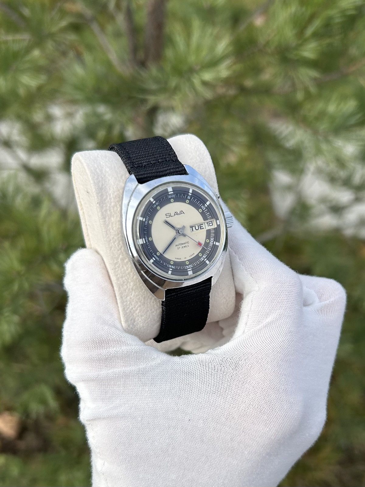 Vintage Vintage Watch Slava Made in USSR Soviet Mechanical 1980s Size ONE SIZE - 14 Thumbnail