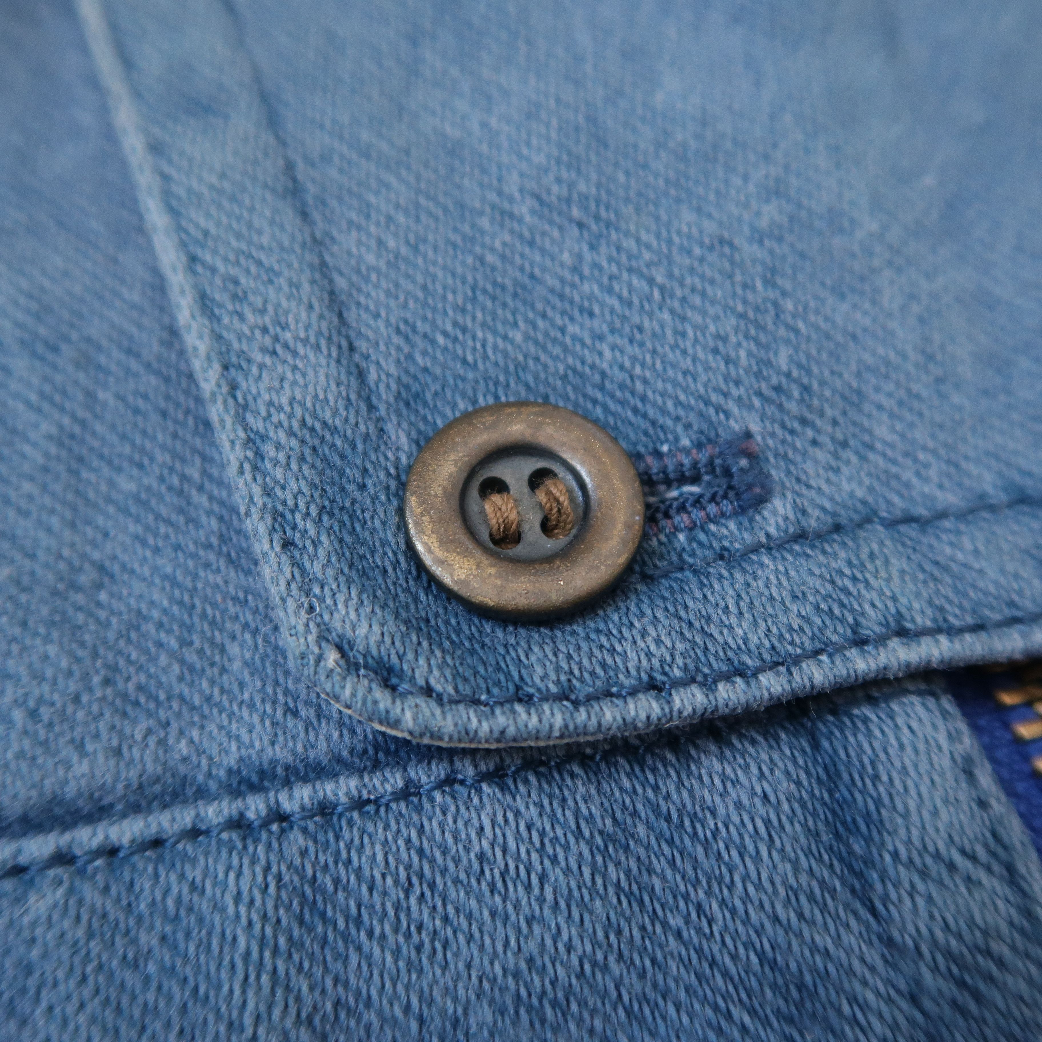 Kansai Yamamoto 1980s Kansai Eye x Akira Cyber Punk Denim Vest Utility Size US M / EU 48-50 / 2 - 4 Thumbnail