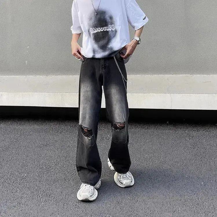 Japanese Brand Retro washed distressed jeans Size US 32 / EU 48 - 4 Thumbnail