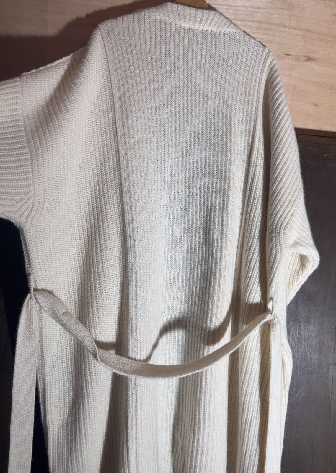Ann Demeulemeester ann demeulemeester off white wool oversized cardigan coat S Size S / US 4 / IT 40 - 10 Thumbnail