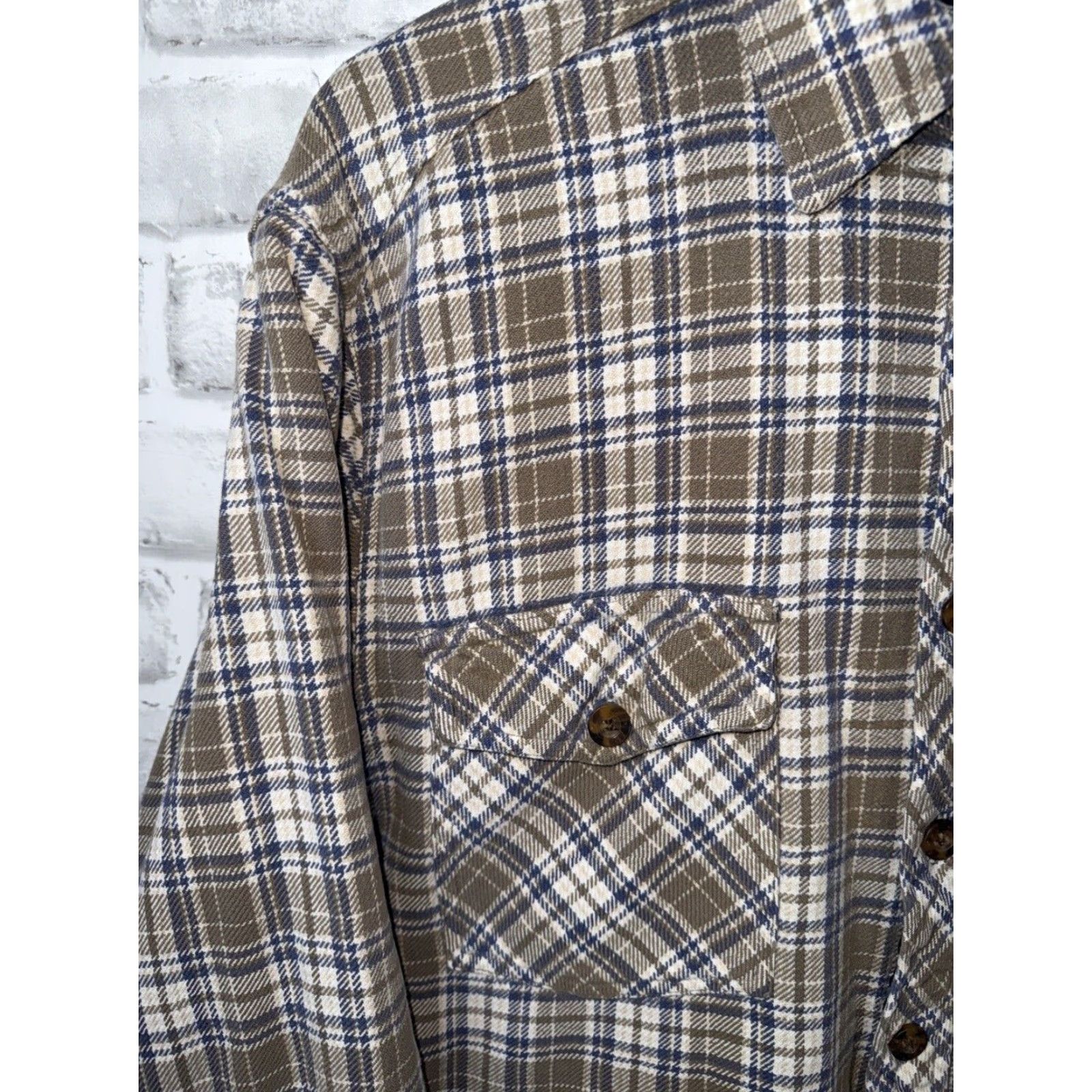 Vintage VTG LEVI STRAUSS Flannel Quilted Jacket Mens Large 100% Cotton Shell Shacket Size US L / EU 52-54 / 3 - 4 Thumbnail