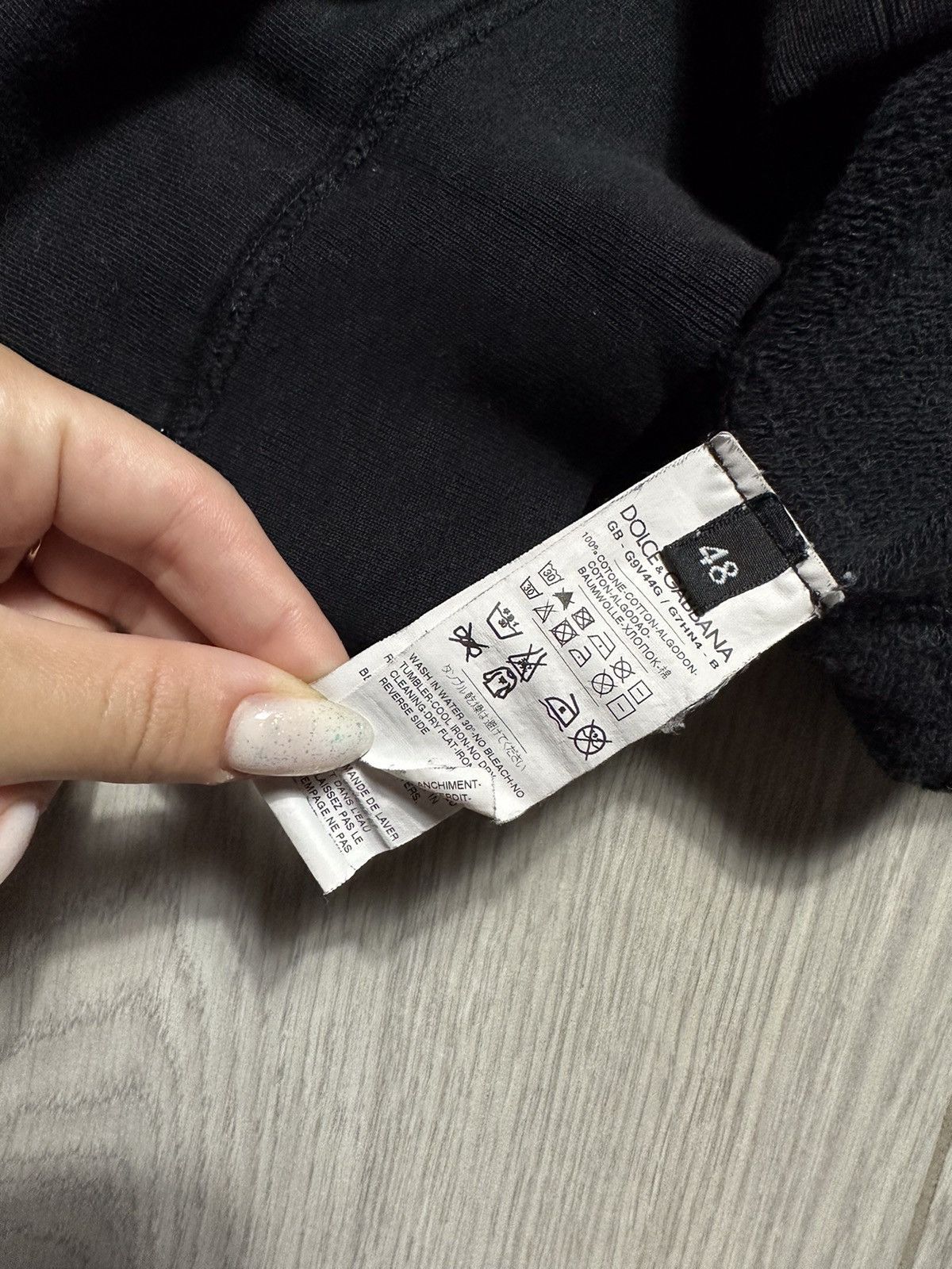 Dolce & Gabbana Mens Zip Hoodie Dolce&Gabbana Y2K Drill Small Logo Size US M / EU 48-50 / 2 - 5 Thumbnail