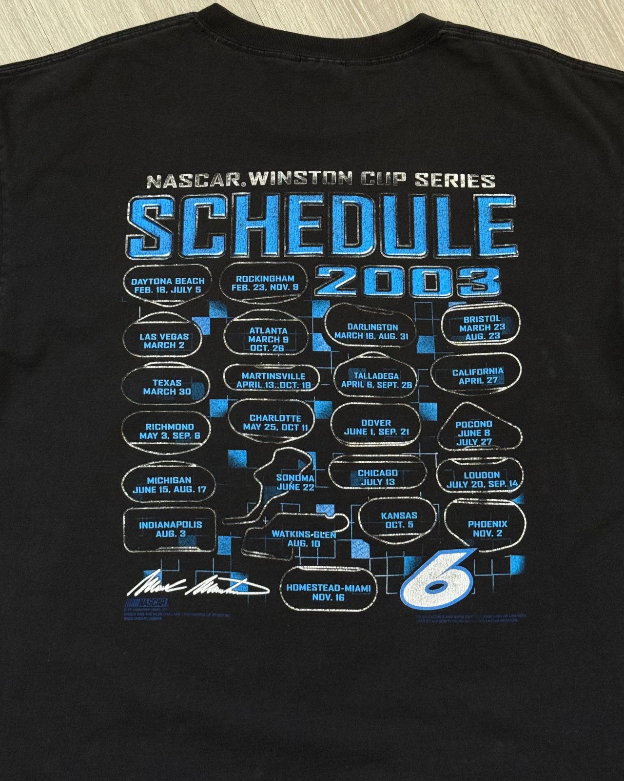 NASCAR Vintage 2003 Mark Martin NASCAR Winston Cup T-Shirt - XXL Size US XXL / EU 58 / 5 - 4 Thumbnail