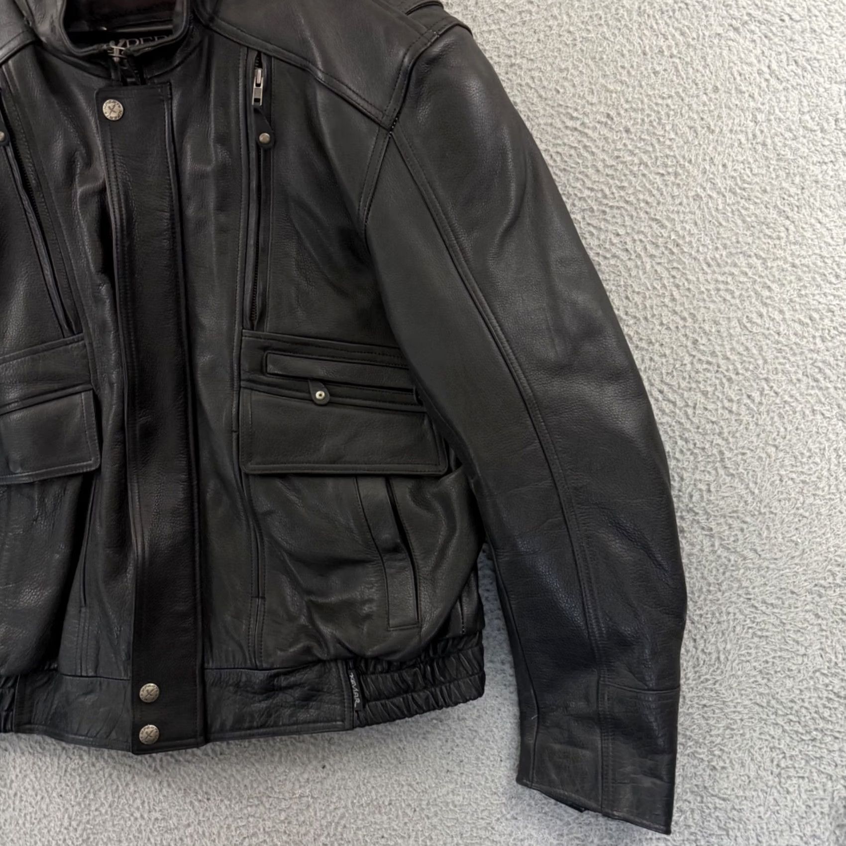 Vintage VINTAGE Xpert Performance Gear Jacket Mens 2XL Black Leather Motorcycle Biker Size US XXL / EU 58 / 5 - 5 Thumbnail