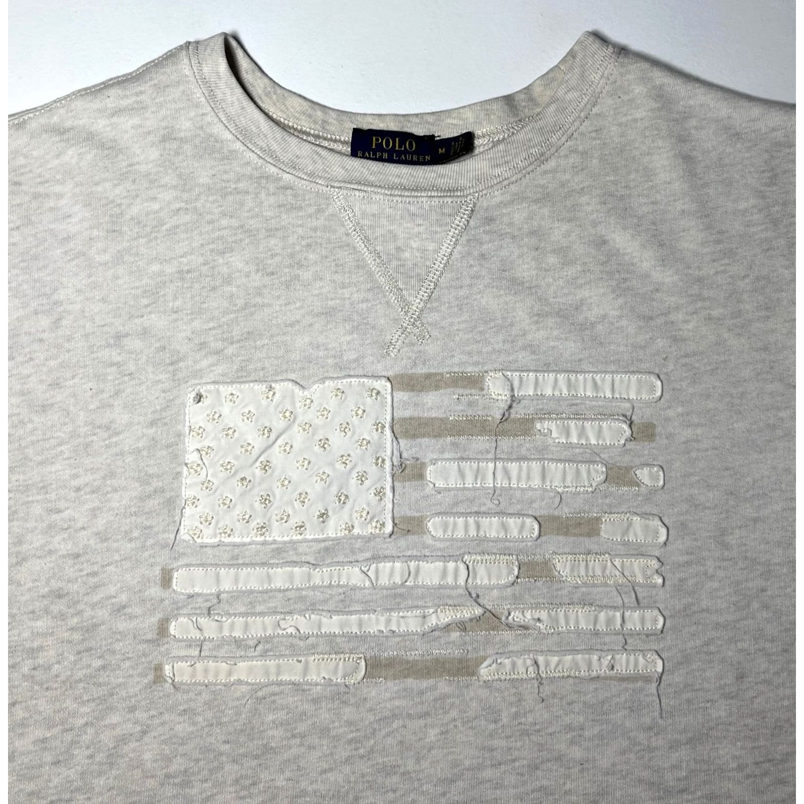Polo Ralph Lauren Polo Ralph Lauren Pullover Sweatshirt Women’s American Flag Sz M Gray Polo Ralph Lauren Sweatshirt Women’s American Flag M Gray Size M / US 6-8 / IT 42-44 - 5 Thumbnail