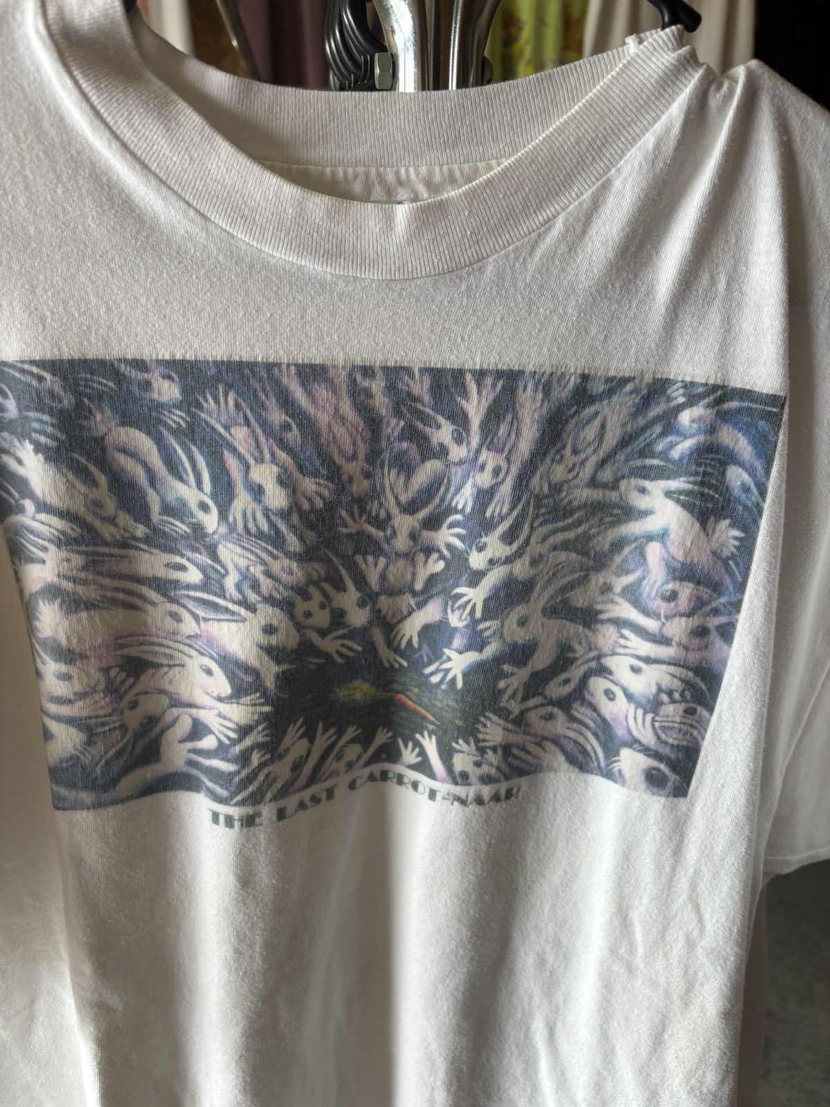 Vintage Vintage 1990’s Bunny Alien T-Shirt Size US XL / EU 56 / 4 - 5 Thumbnail