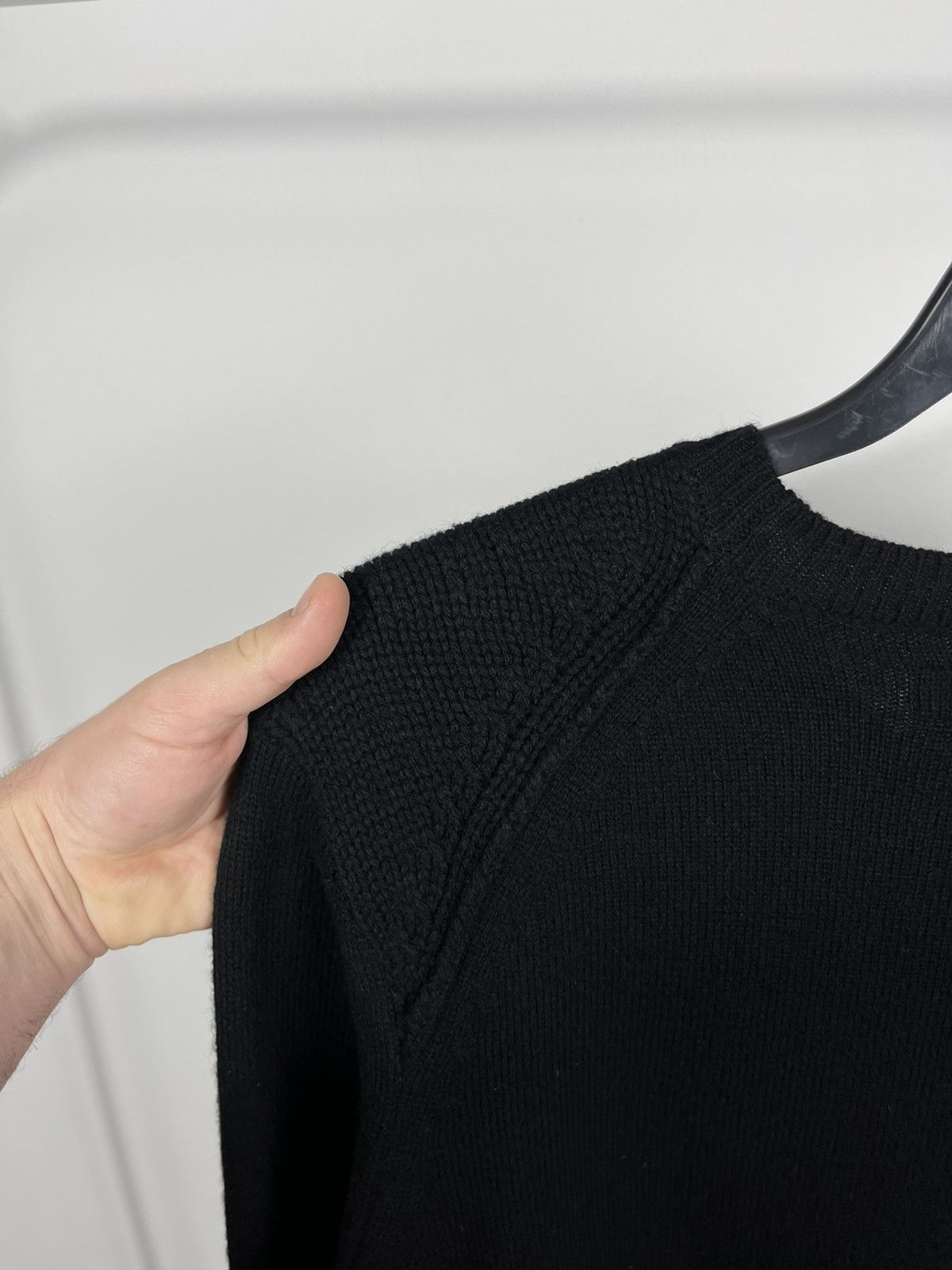 Allsaints AllSaints black wool blend Arley crew knit sweater L Size US L / EU 52-54 / 3 - 14 Thumbnail